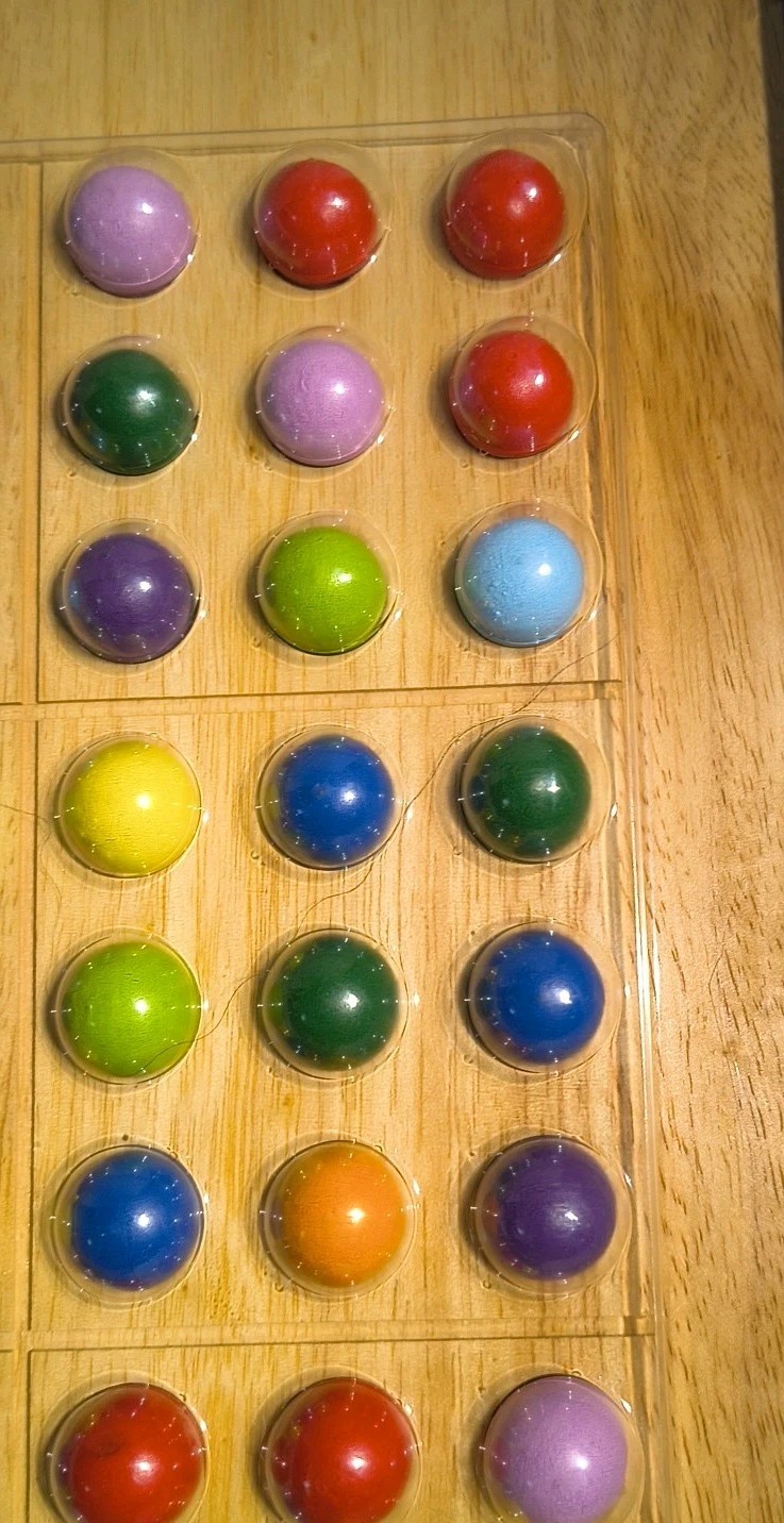 ColorKu Game The Color Sudoku Puzzle Solid Wood w/ Pieces ONLY NO CARDS, READ
