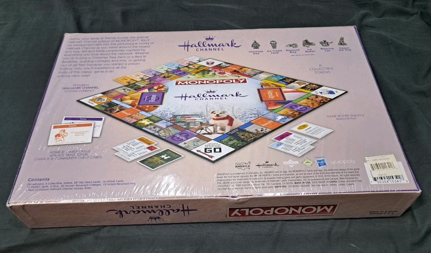 Hallmark Channel Monopoly Board “Celebrate All Year Long” 2019 Sealed New