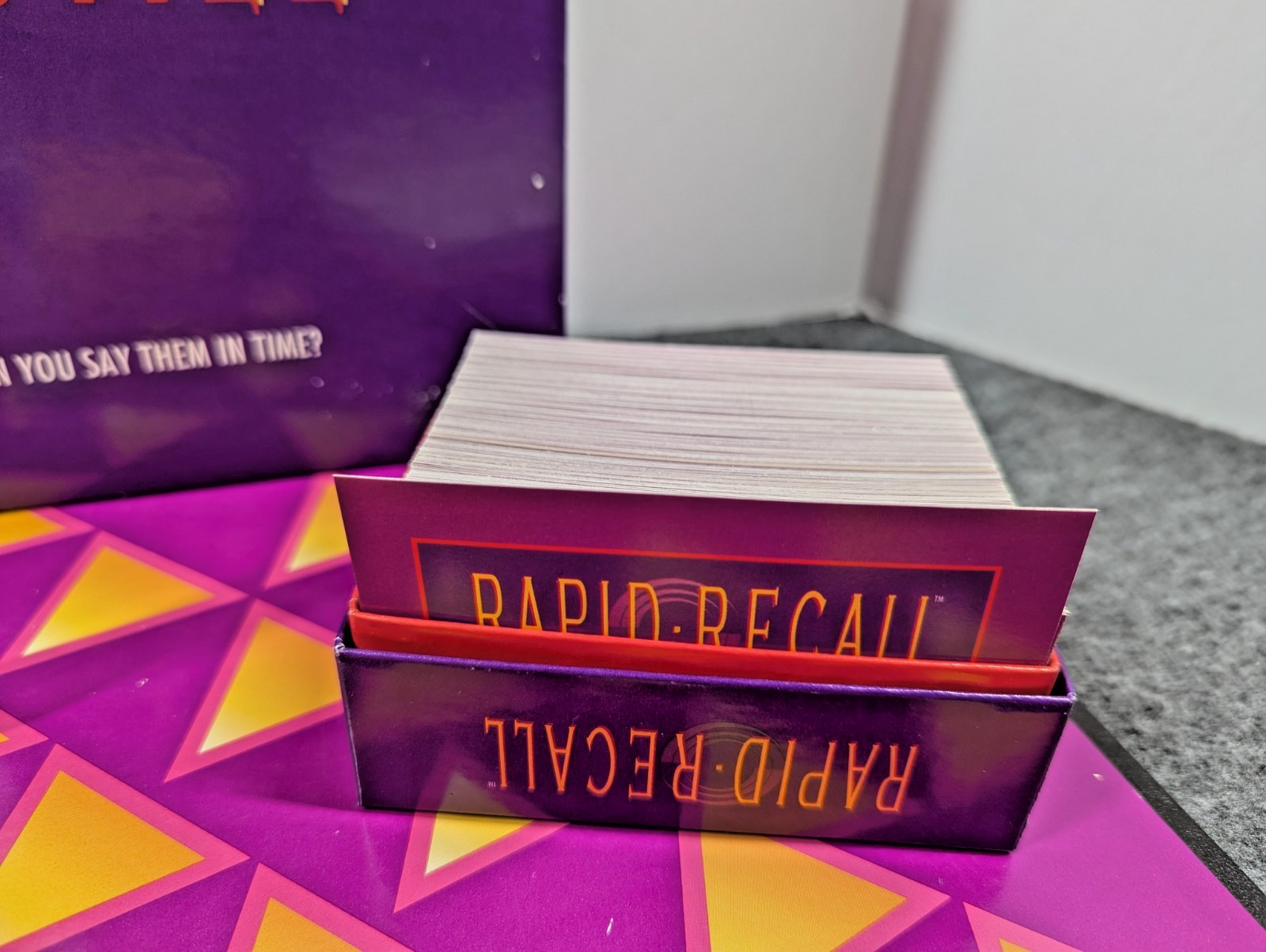 Vintage Rapid Recall Board Game (1993) Fast Fun Memory 100% Complete