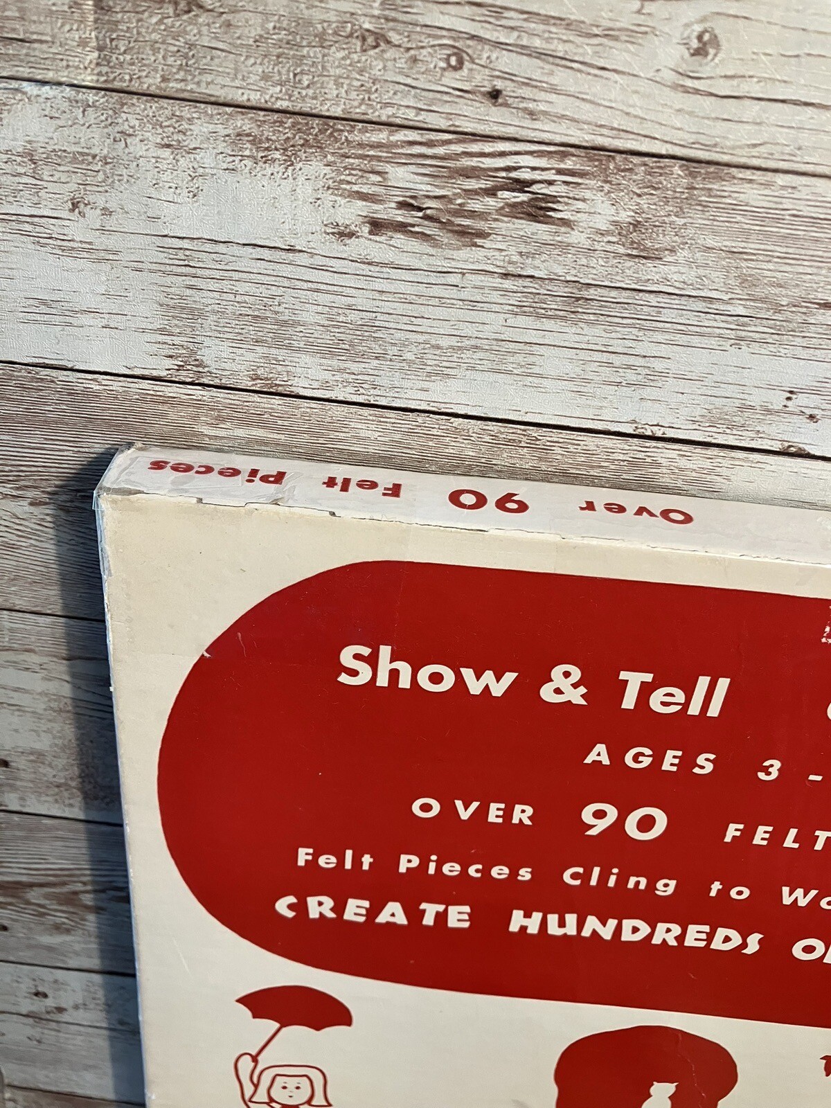 Vintage 1968 Creative Toy Show & Tell Fuzzy Felt Kit Playtime Joan Male 84 Pc