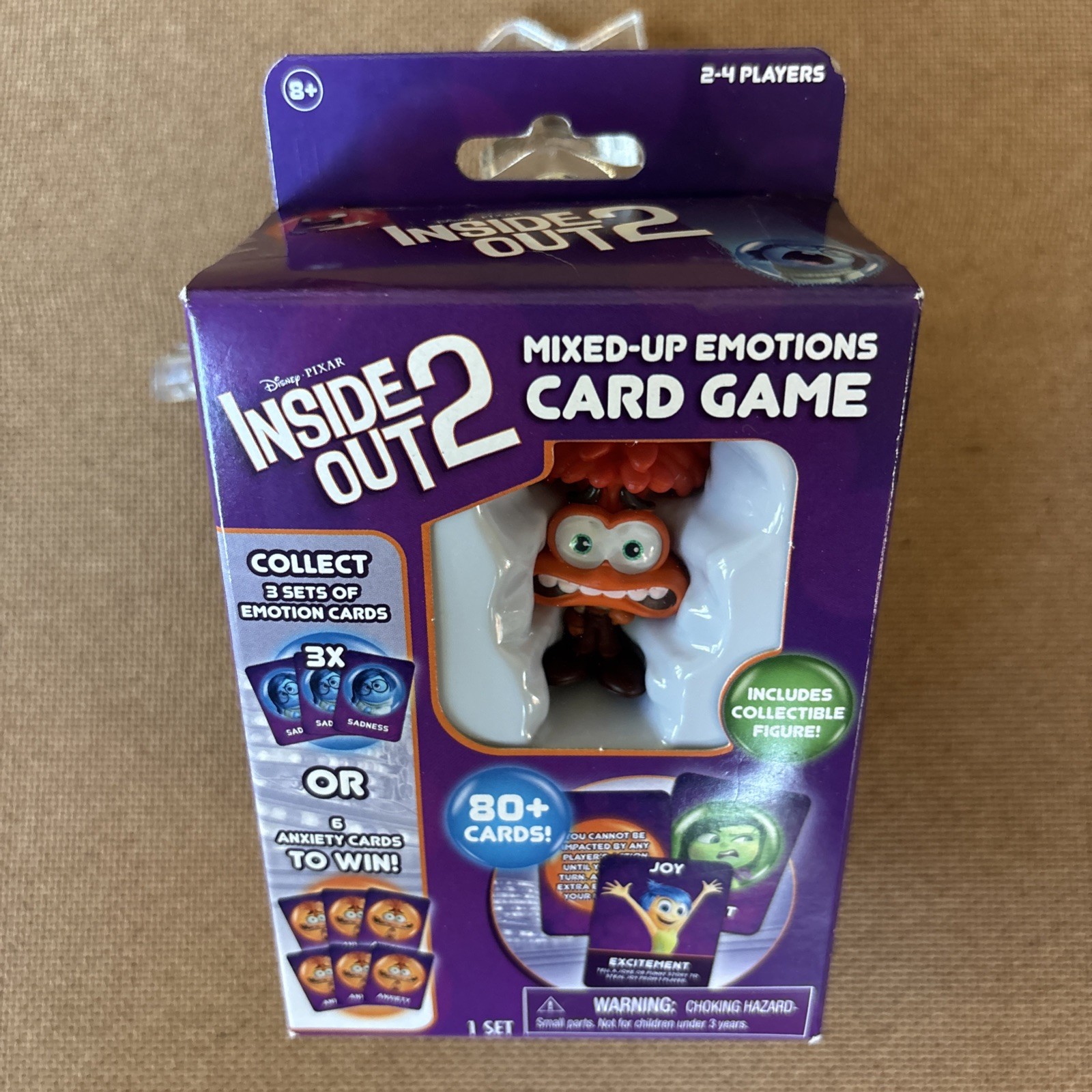 Disney Pixar Inside Out 2 Mixed-Up Emotions Card Game W/ Collectible Figure NEW