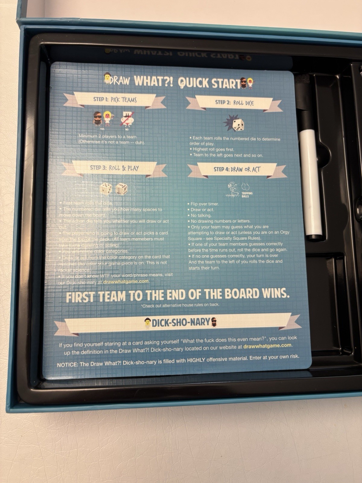 Draw What?! Adult Board Game Rare – Unplayed
