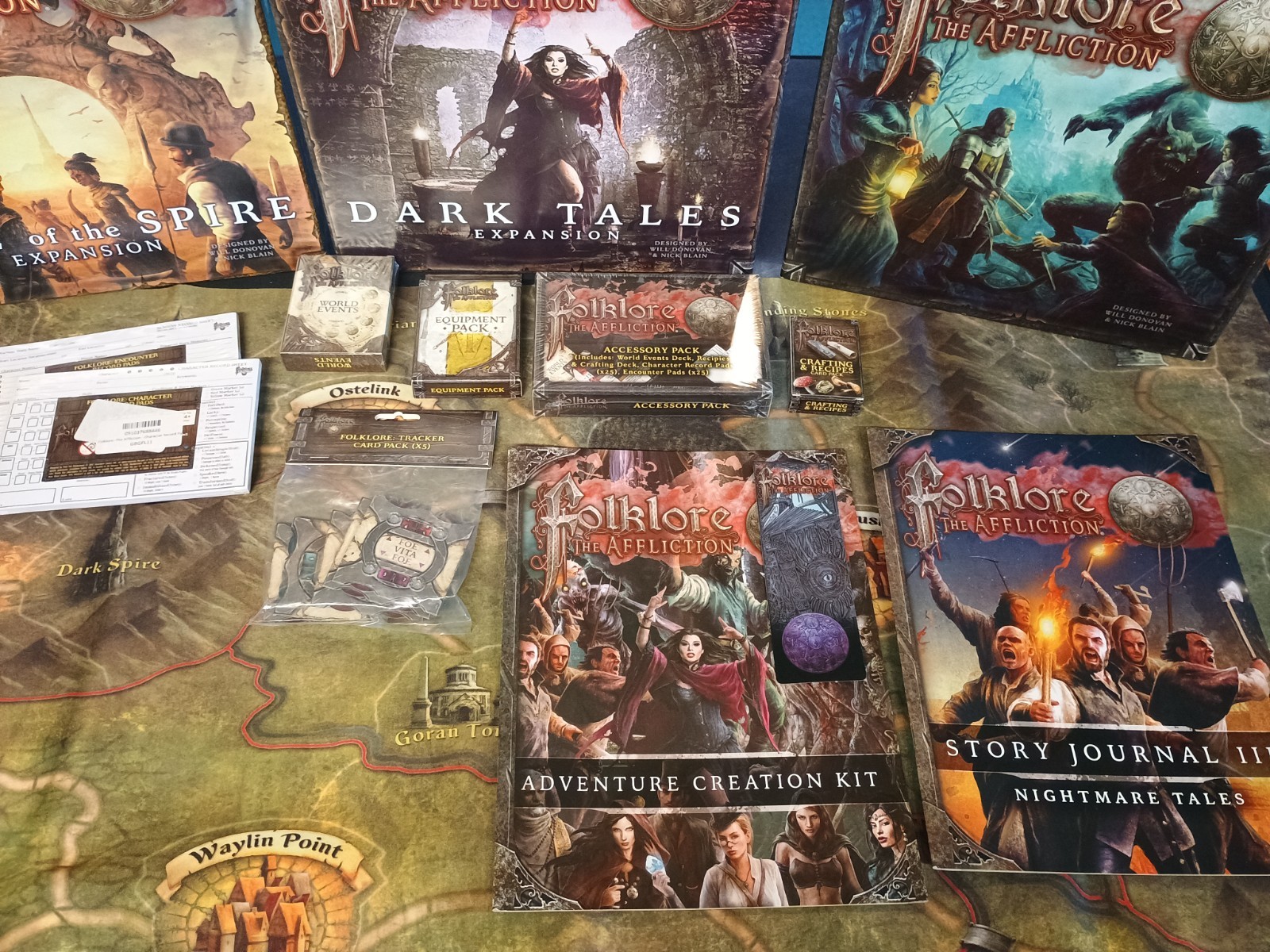Folklore the Affliction Board Game Collection with Dark Tales