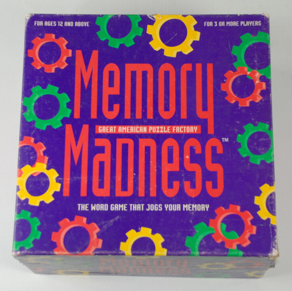 MEMORY MADNESS The Word Game That Jogs Your Memory GREAT AMERICAN PUZZLE FACTORY