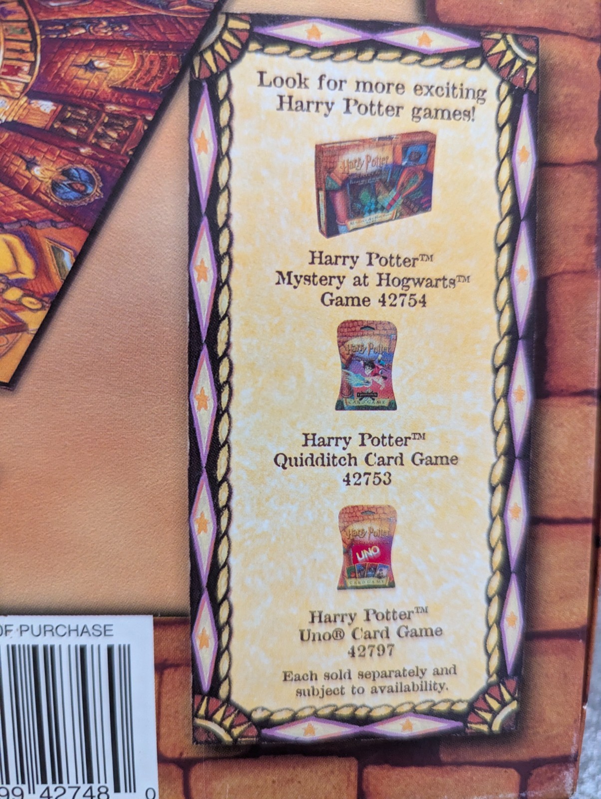 HARRY POTTER and the SORCERER’S STONE TRIVIA GAME 100% COMPLETE 2000 VINTAGE