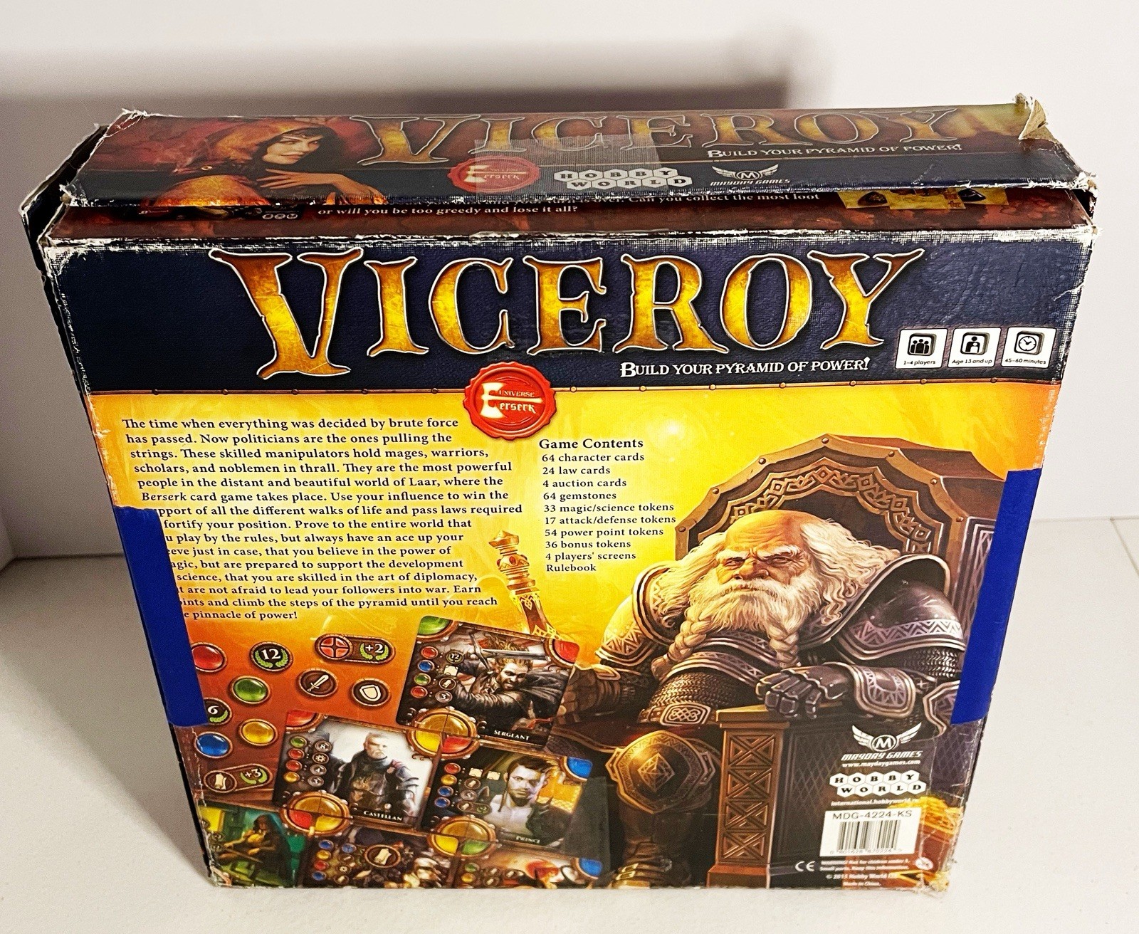 2015 Viceroy Kickstarter Board Game Complete Limited Edition 542/1000 Mayday VG