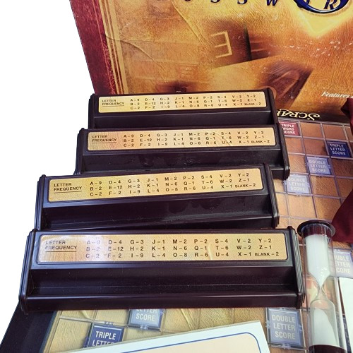Deluxe Edition Scrabble Crossword Game (1999, Rotating Board) 100% complete/GUC