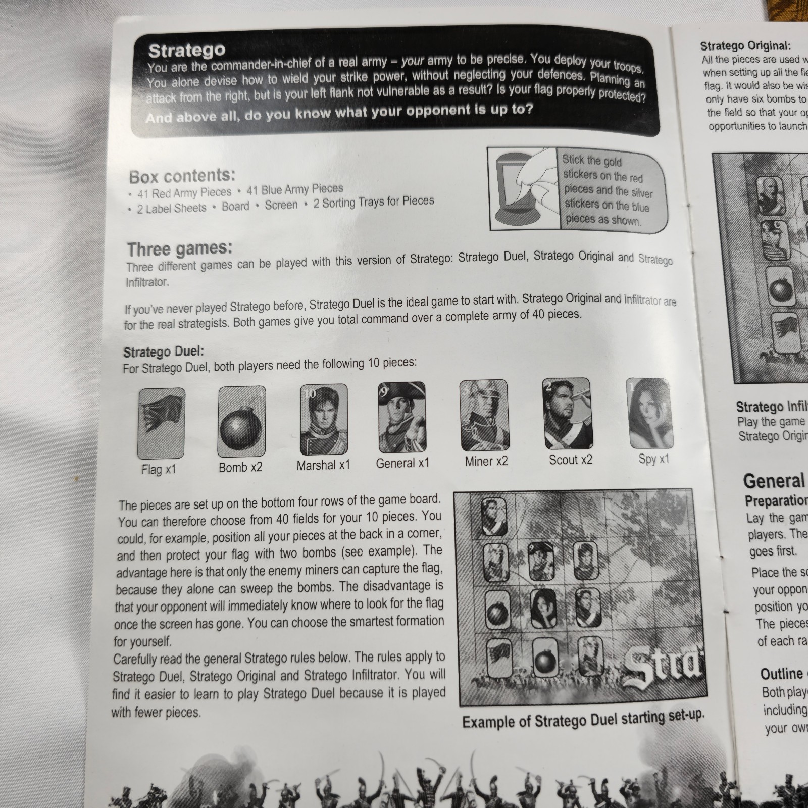 Stratego Original Classic Game of Battlefield Strategy Patch Products Complete