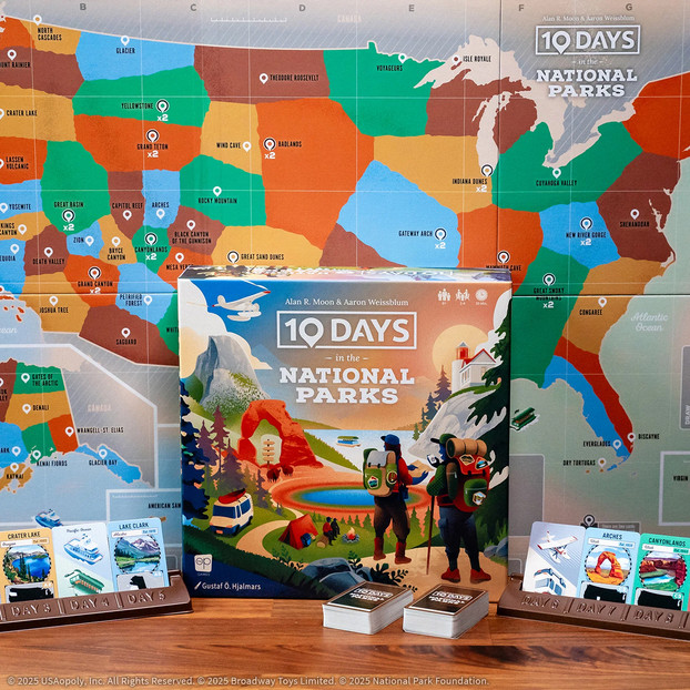USAOPOLY 10 DAYS IN THE NATIONAL PARKS GAME BOX FACTORY SEALED