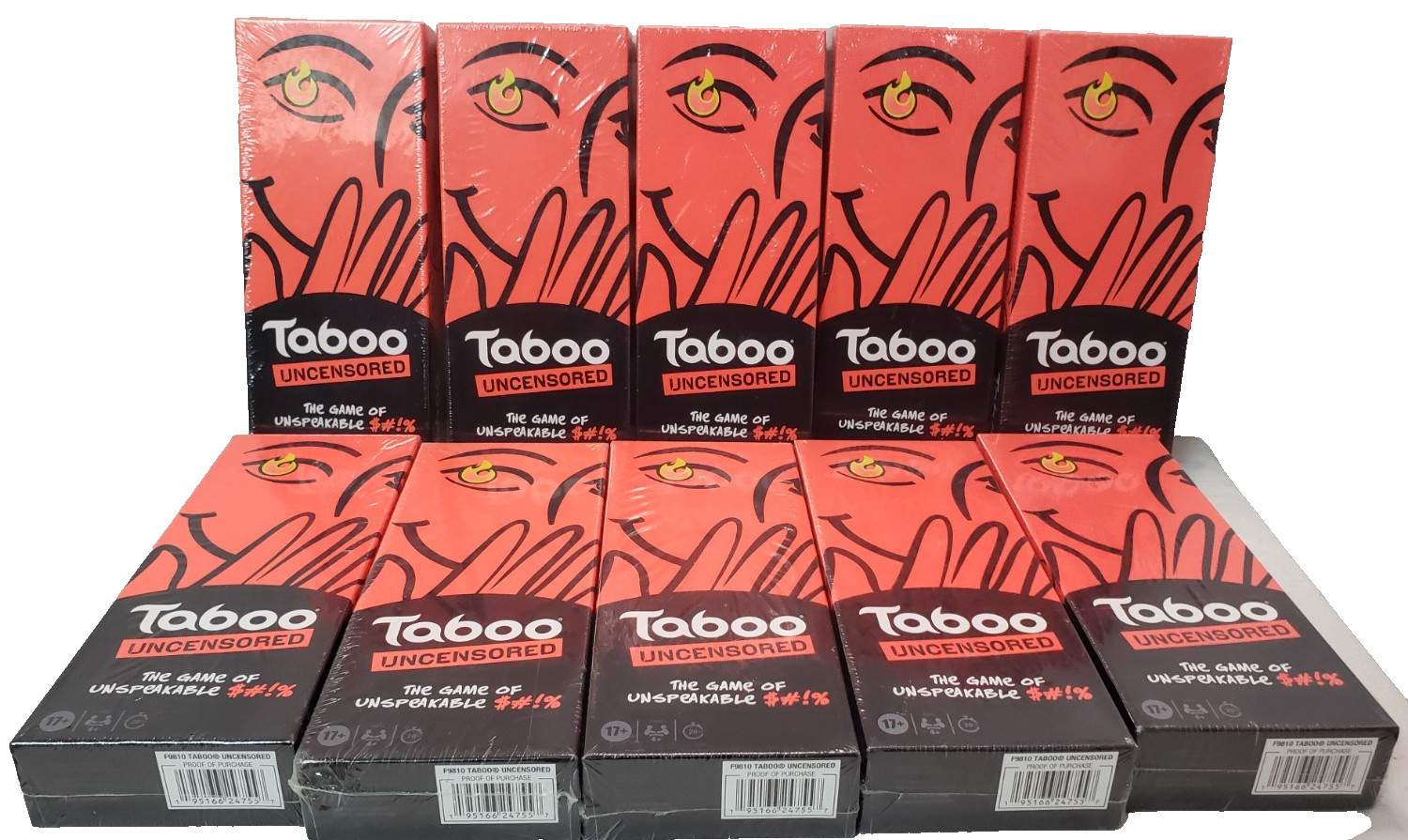 Hasbro Gaming Taboo Uncensored Board Game for Adults Ages 17 Up, 10-Pack