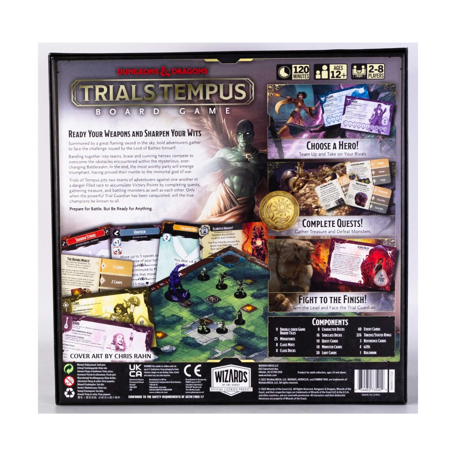 WizKids D&D Board Game Trials of Tempus (Standard Ed) Box VG+/NM
