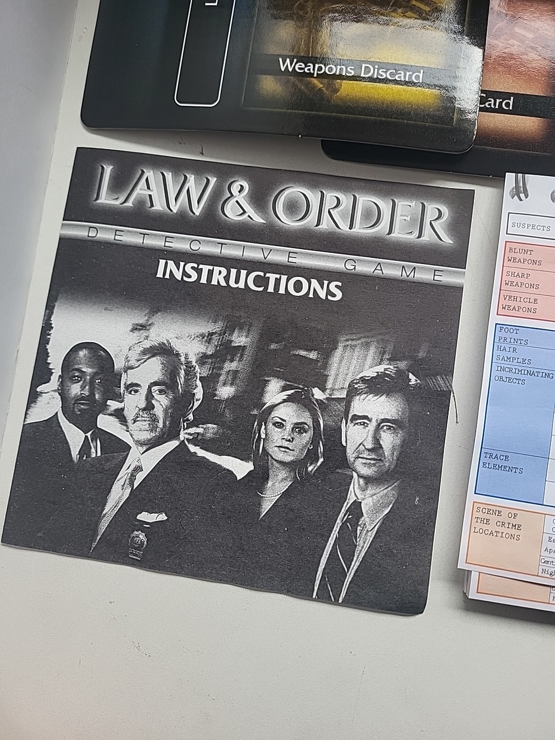 Law & Order Detective Game First player to identify the subject wins ShipsFree
