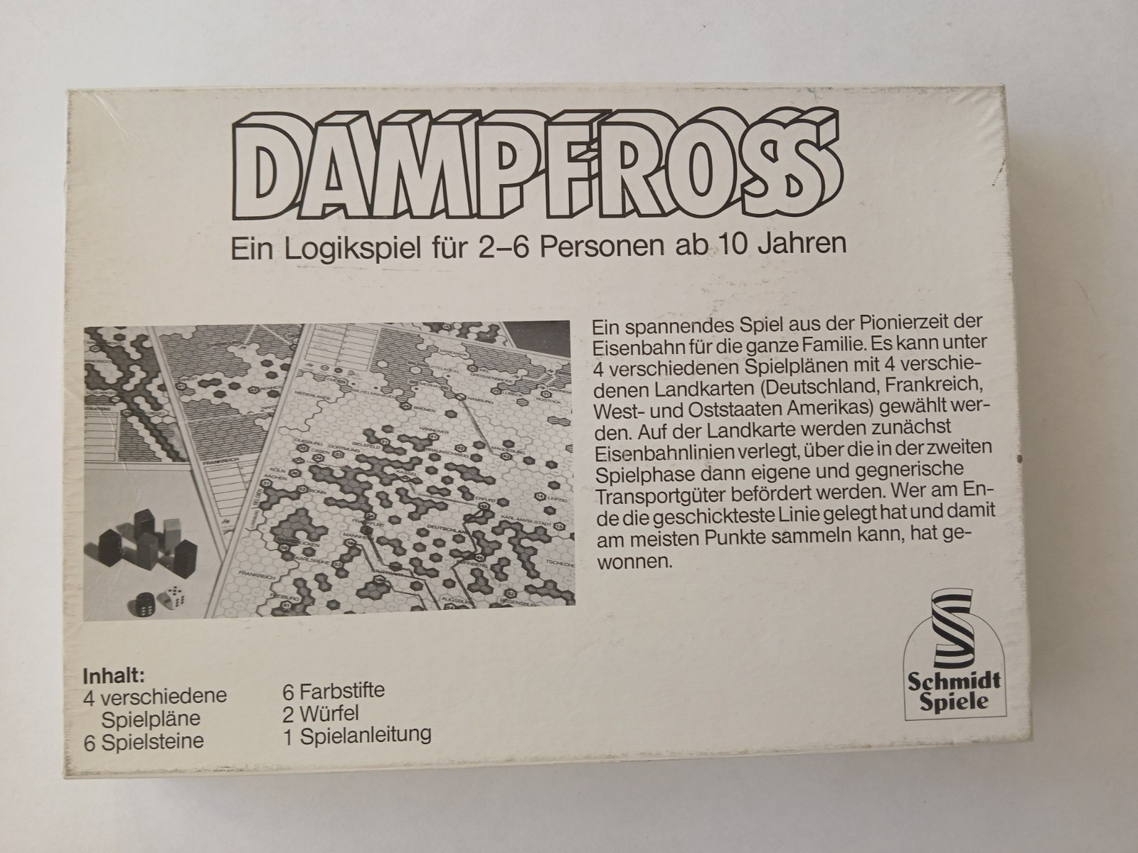 Schmidt Games Board Game Steam Horse Game of the Year 1984