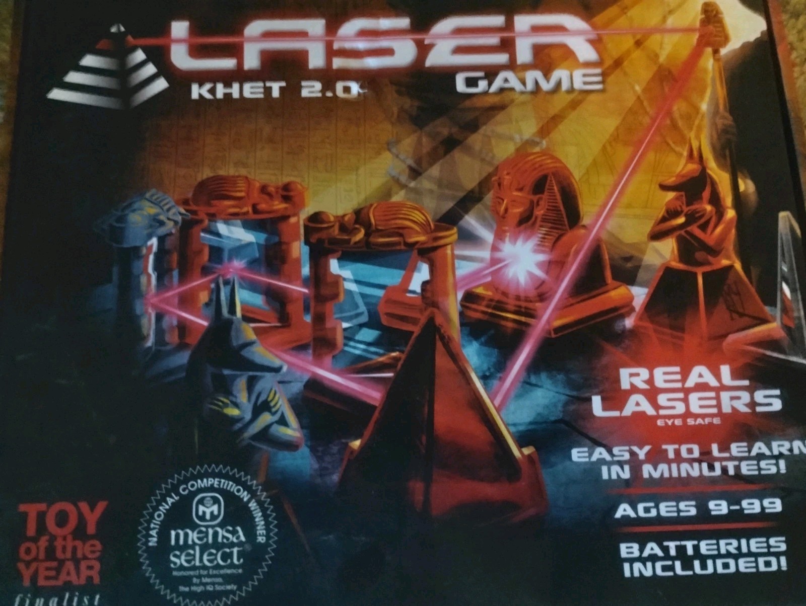 Khet 2.0 The Laser Game – Fresh Batteries Included. Complete W/O Rules Guide