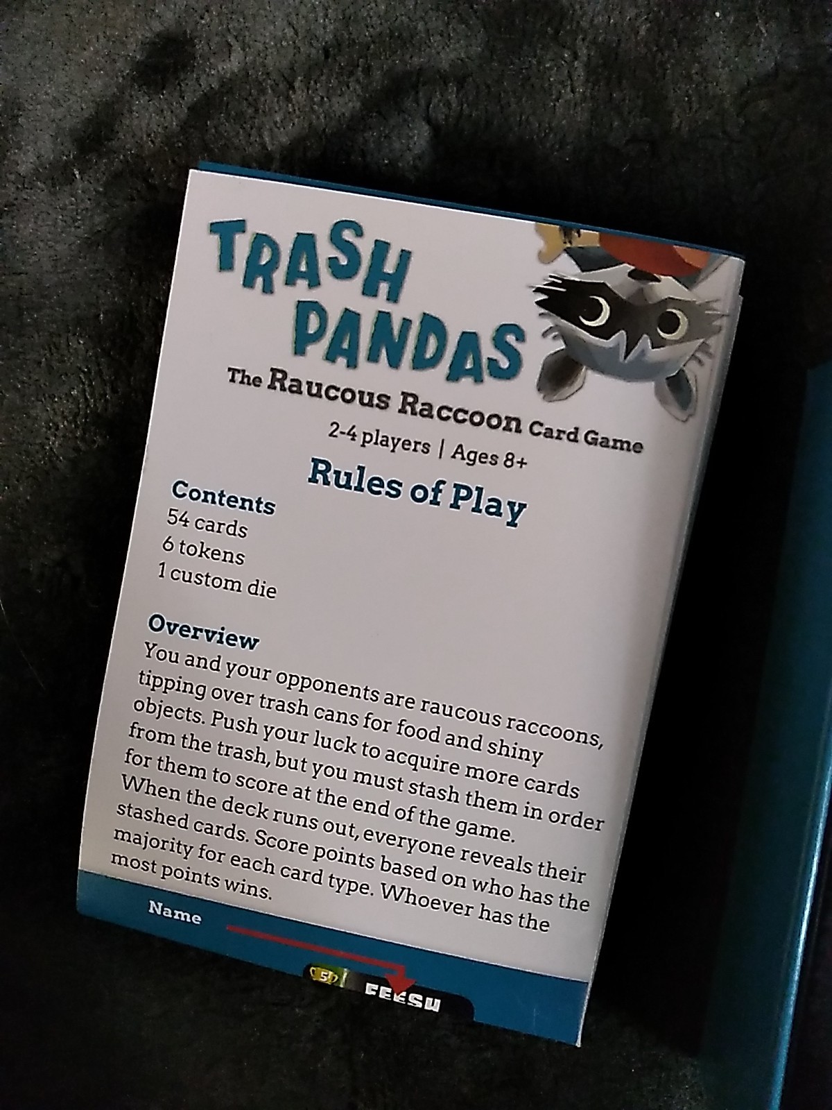 Trash Pandas Card Game – 2018 – GAMEWRIGHT