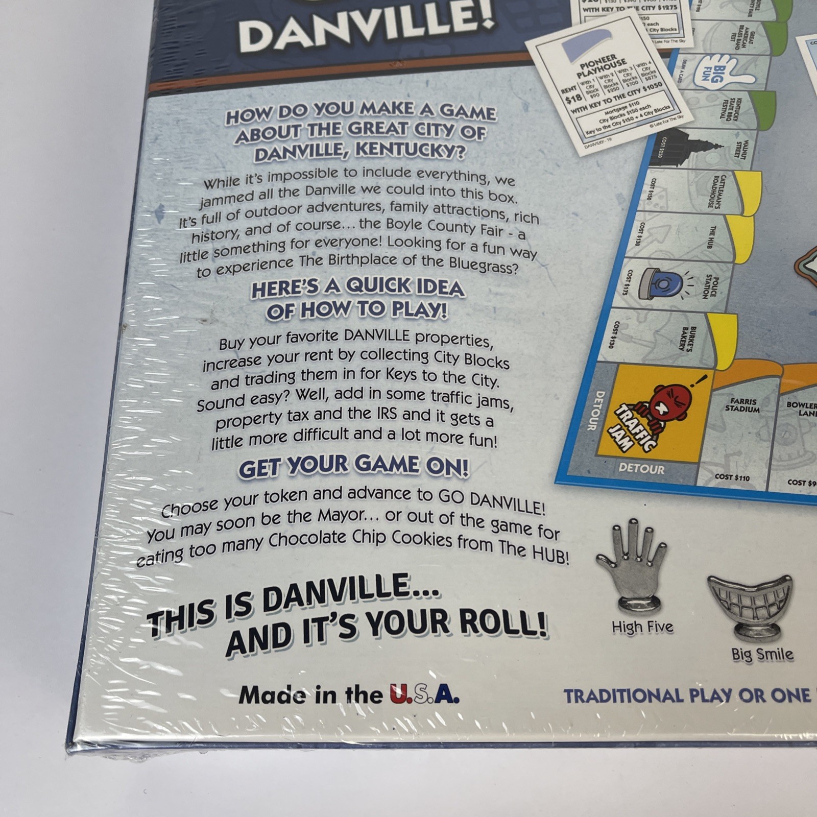 Danville Opoly Monopoly Game by Late for the Sky Danville Kentucky New Sealed
