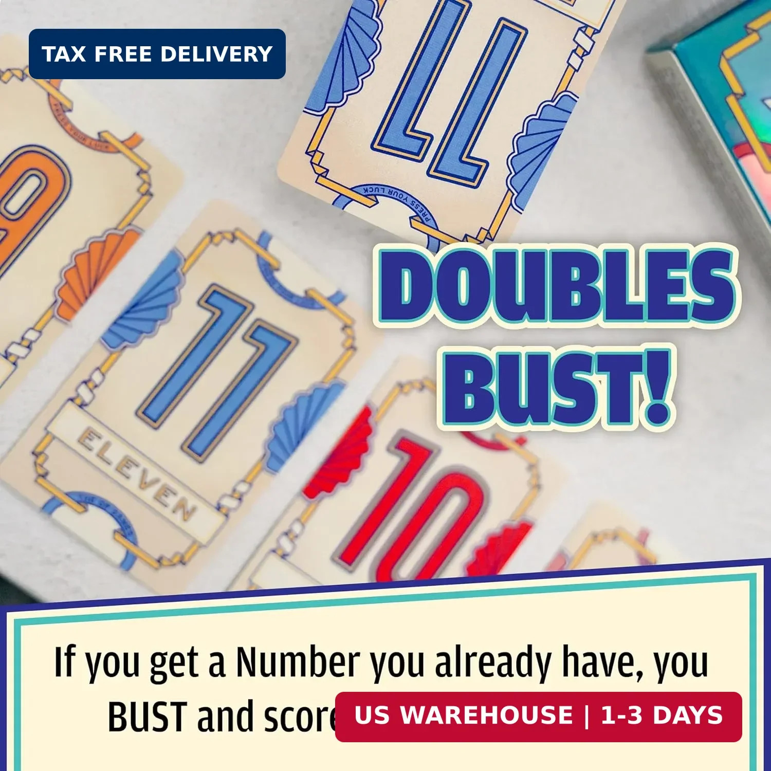 USAOPOLY Flip 7, The Ultimate Blend of Press Your Luck & Strategy, Fast-Paced Ad