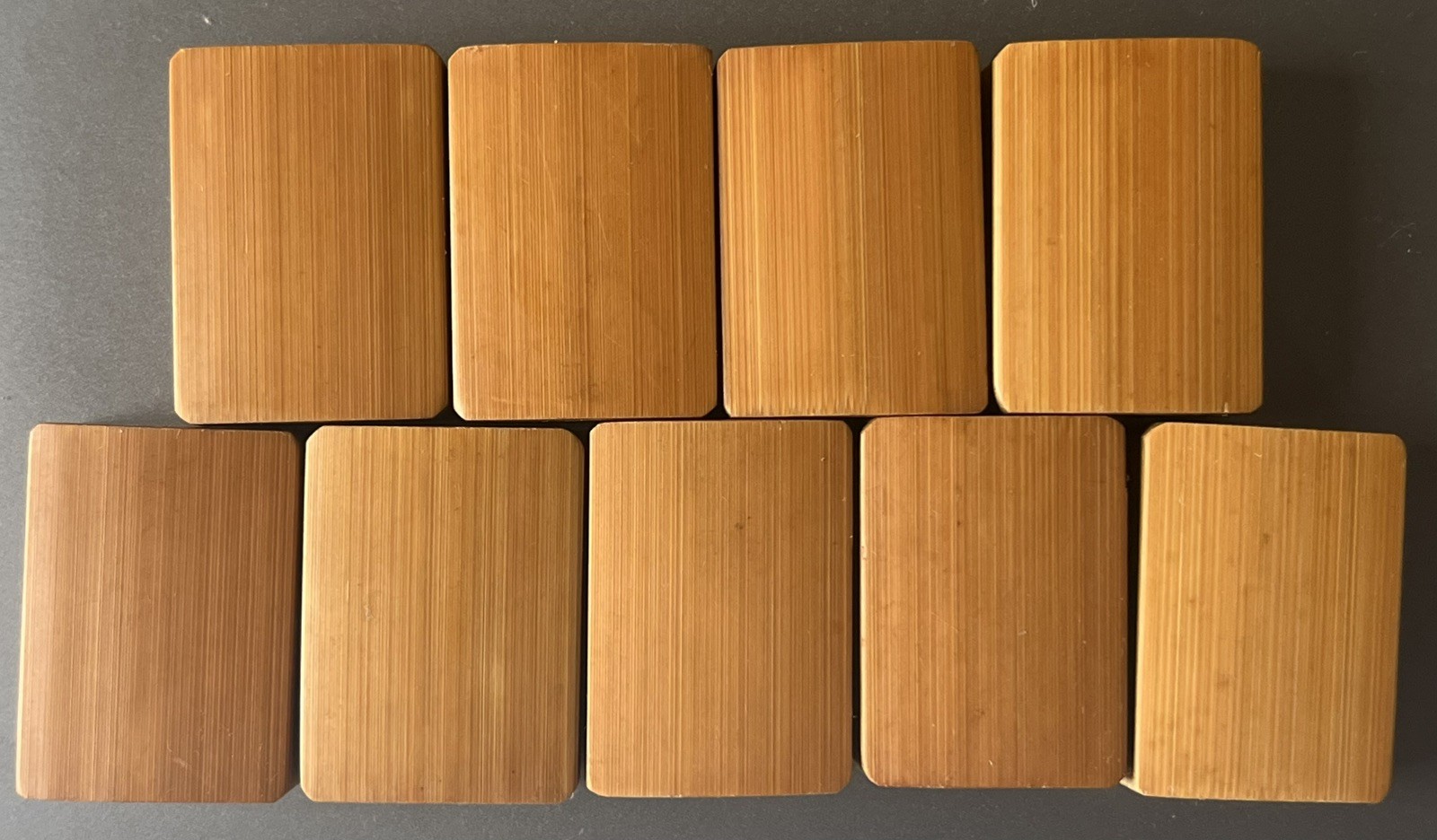 lot 9 Vtg 1920’s Mahjong Bone/Bamboo Replacement Tiles DOT 1 2 3 4 5 6 7 8 9