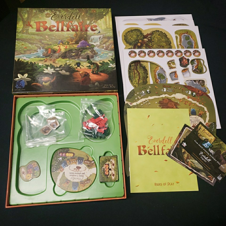 Everdell: Bellfaire (Board Game Expansion) Starling Games 5-6 Players COMPLETE