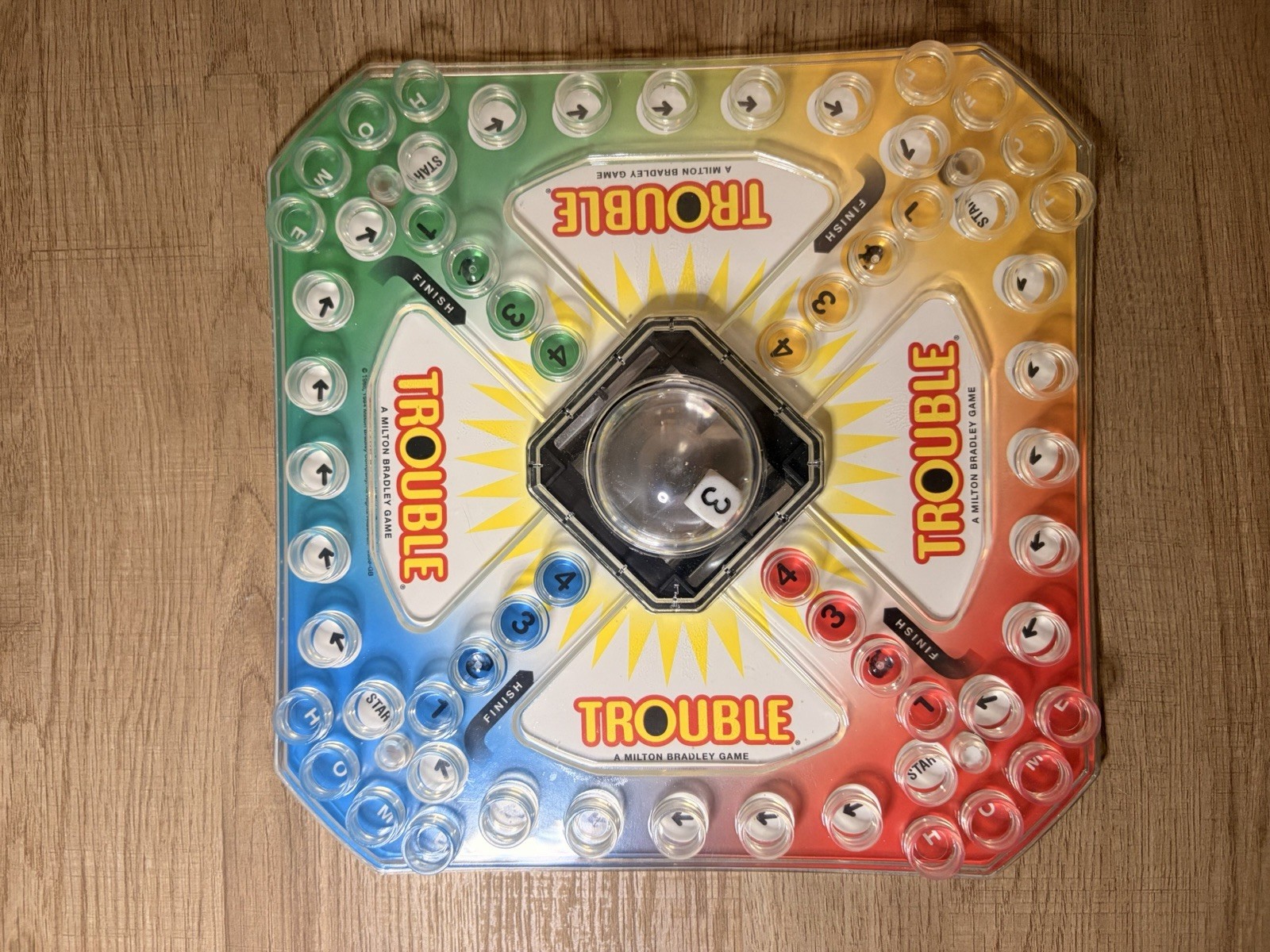 1998 Hasbro Milton Bradley Pop-O-Matic Trouble Complete Family Board Game