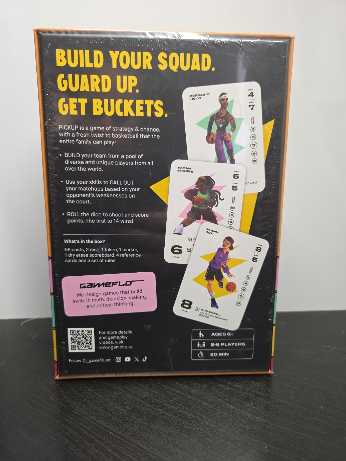 Pickup Basketball Card Game Gameflo Ages 8+ 2–6 Players New Sealed