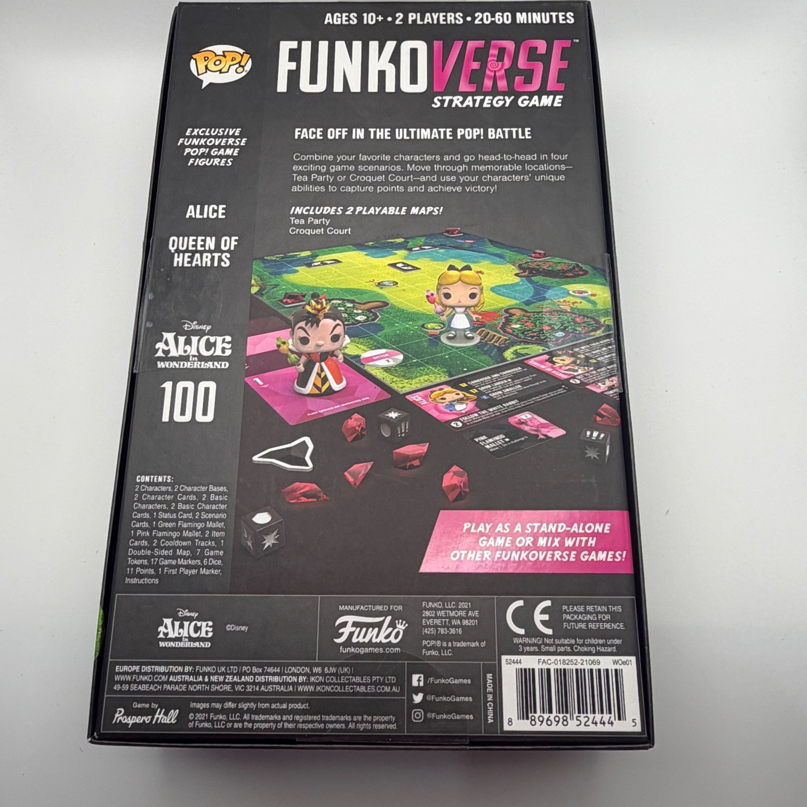 Funko Games: Pop! FunkoVerse Disney Alice in Wonderland Strategy Game 2 Figures