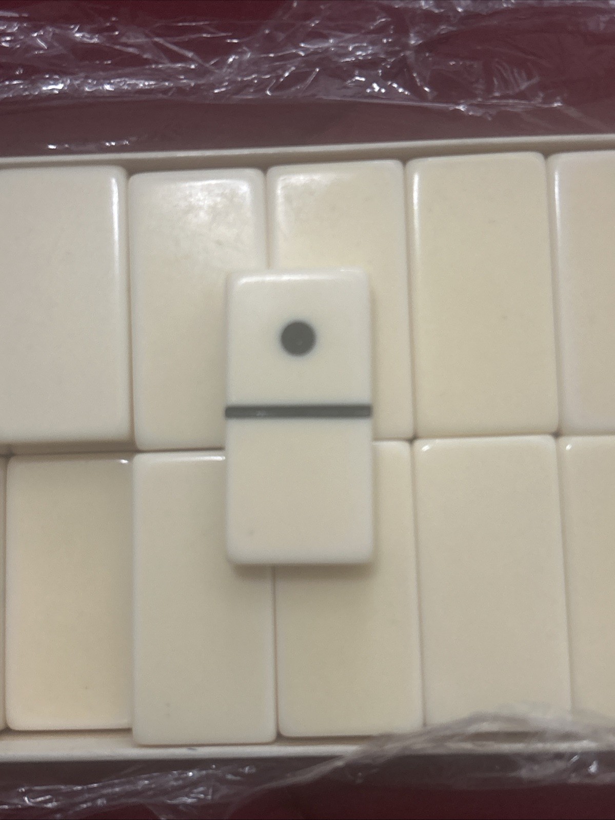 Vintage Puremco Marblelike Dominoes #1432 Black Jumbo Extra Thick Set 32