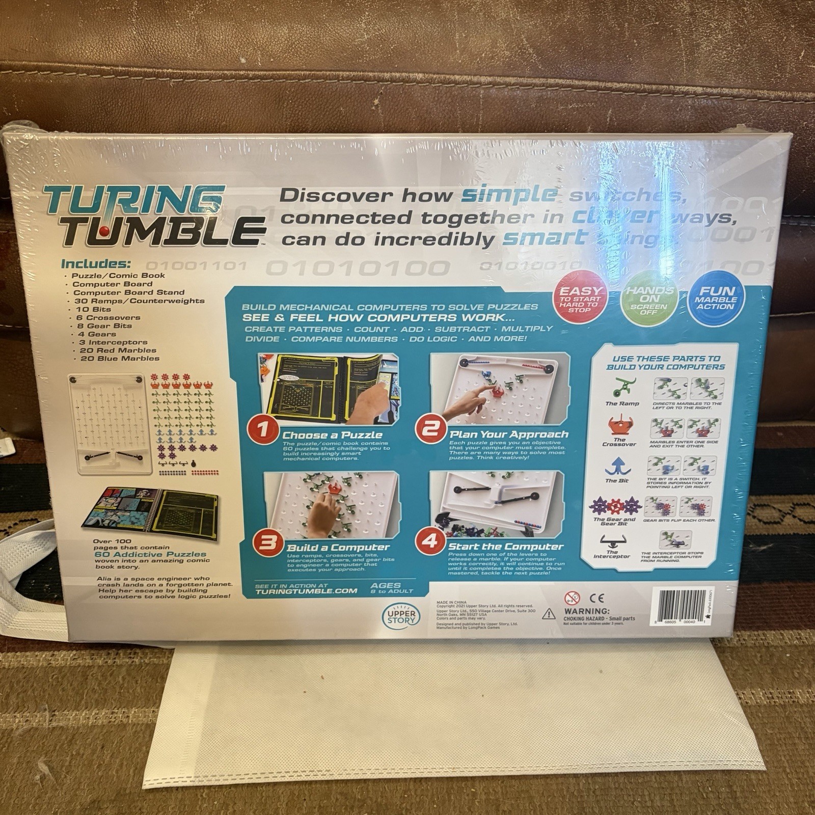 Turing Tumble Build Marble-Powered Computers Coding Game Anime New Sealed In Box