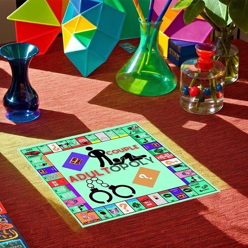 Couple Adult Opoly Board Game – Romantic Couples Games for Date Night Sex Games
