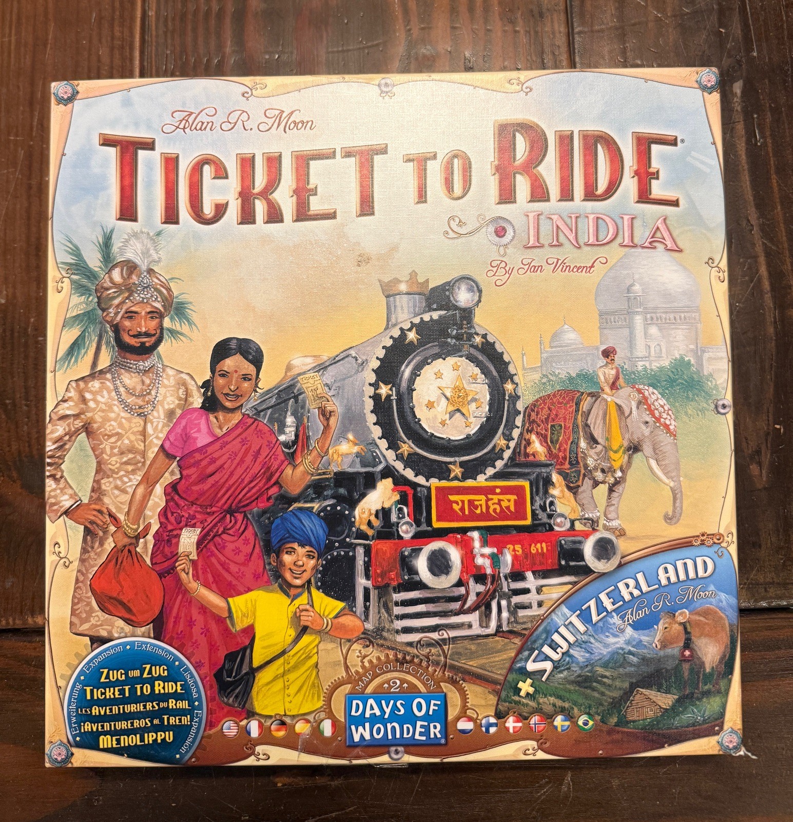 Ticket To Ride India Map Collection Vol 2 Days of Wonder Switzerland Sealed Card