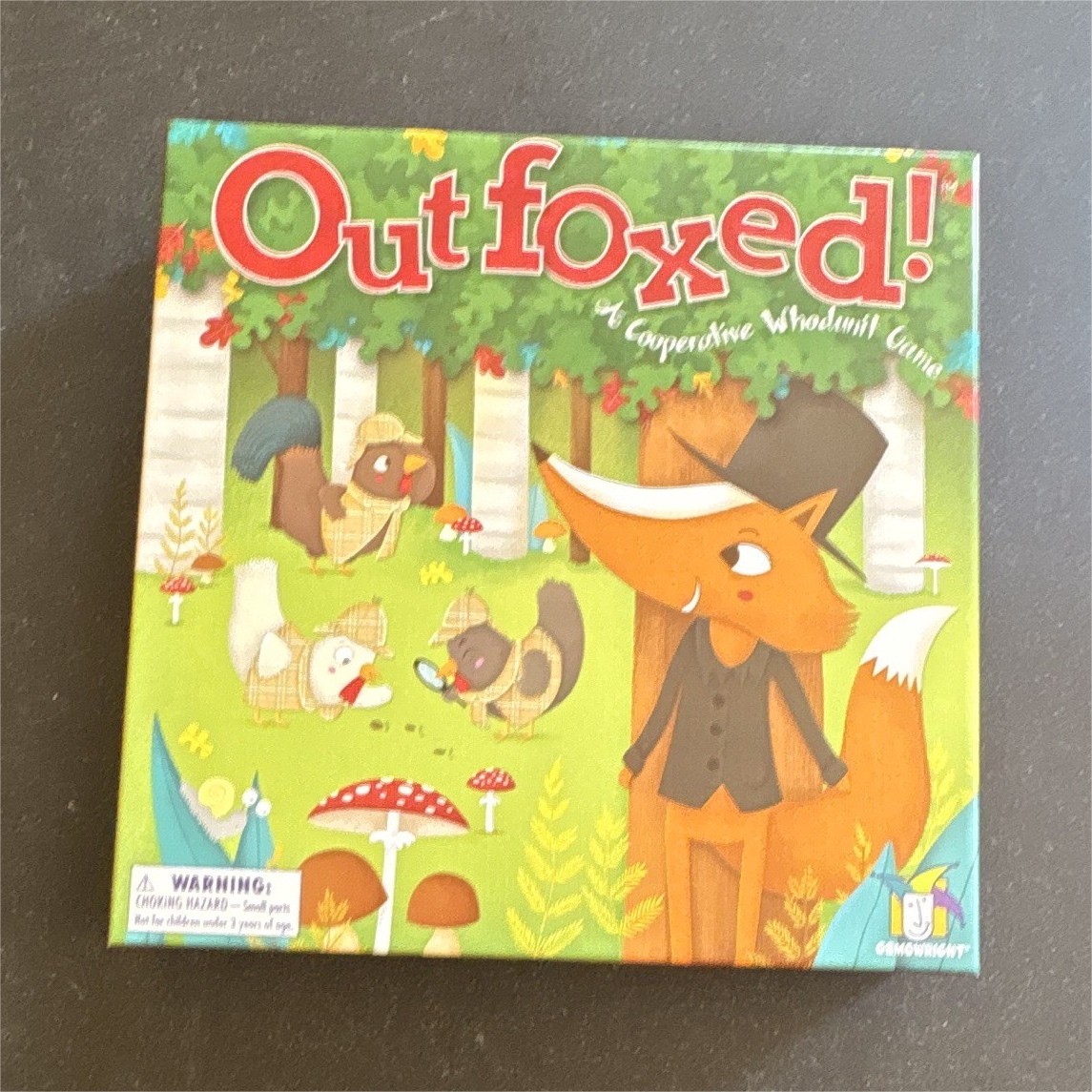 Gamewright Outfoxed! Cooperative Animals Game 2+ Players Ages 5+