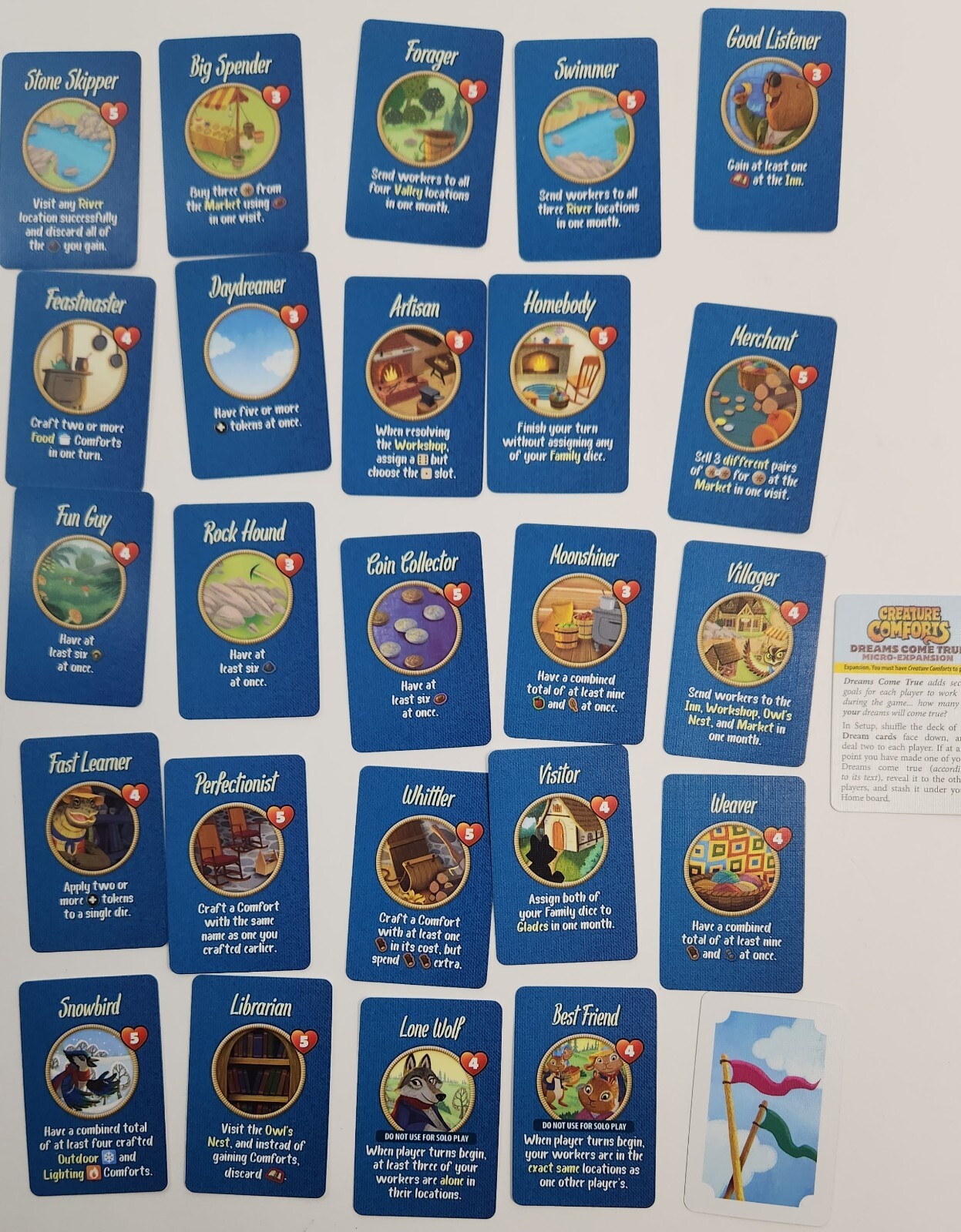 Creature Comforts Kickstarter Exclusive Edition + Promo Cards by KTBG SEALED