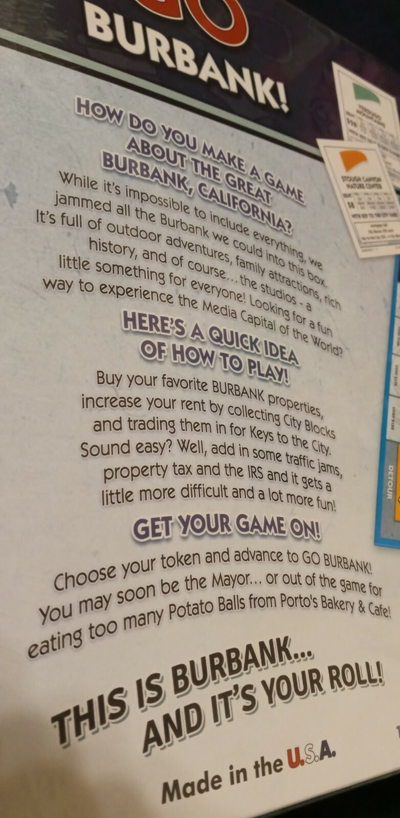 Burbank-opoly MONOLPOLY Late for the Sky brand