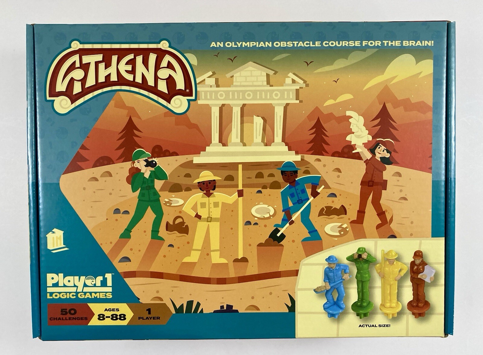 ATHENA Single Player Logic Game, 50 Challenges & Puzzle Player 1 Logic Games