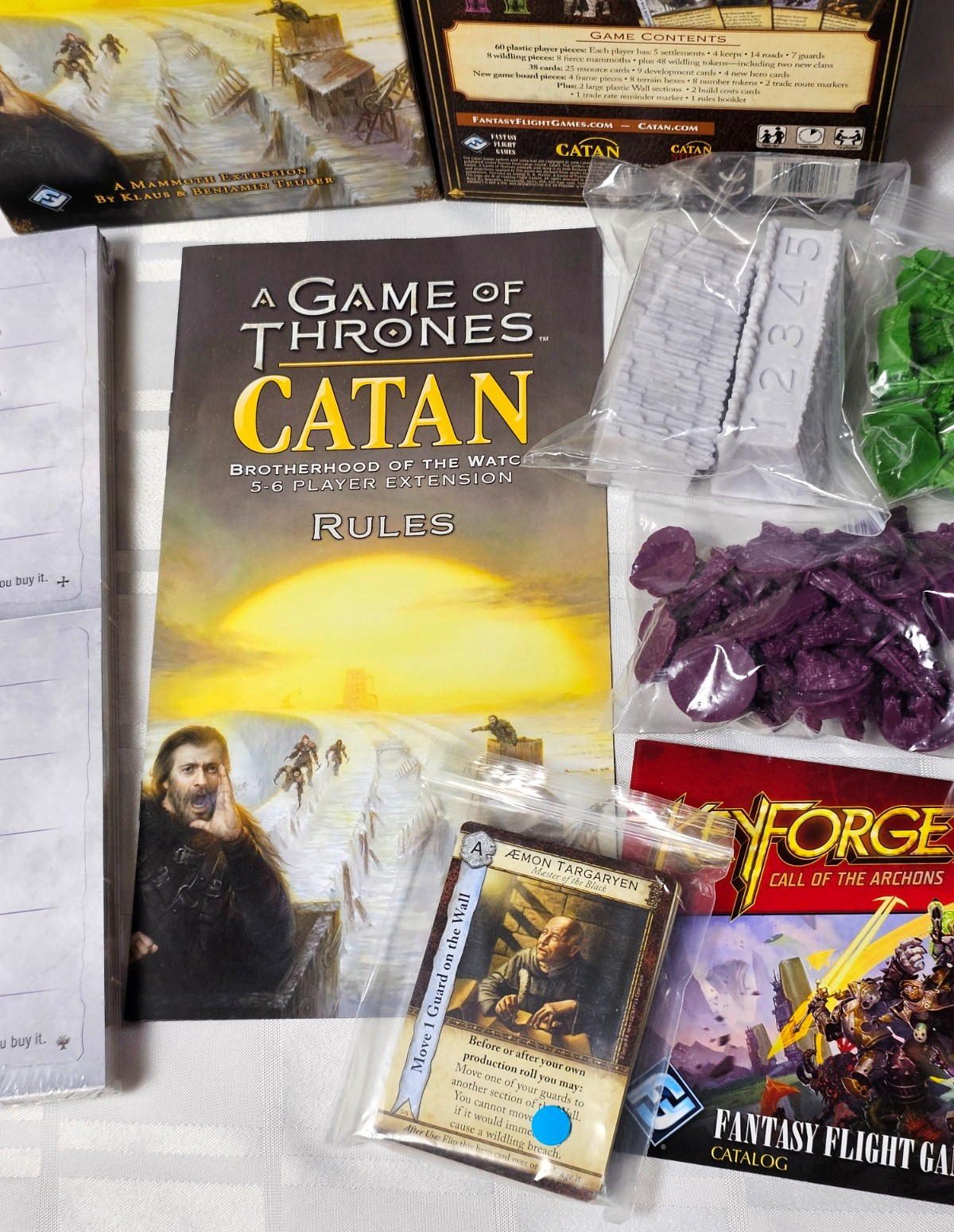 CATAN GAME OF THRONES BROTHERHOOD OF THE WATCH MAMMOTH EXTENSION BOARD GAME