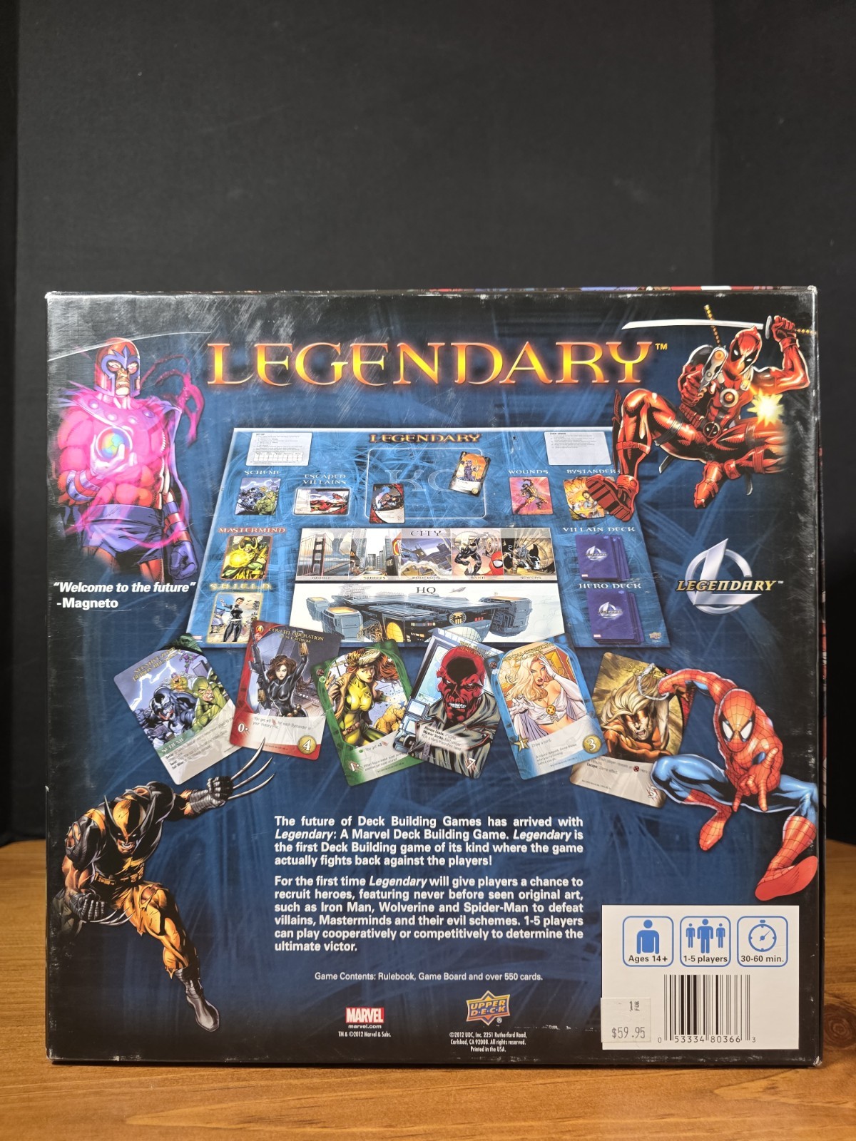 Legendary: A Marvel Deck Building Card Game, Played Once Upper Deck