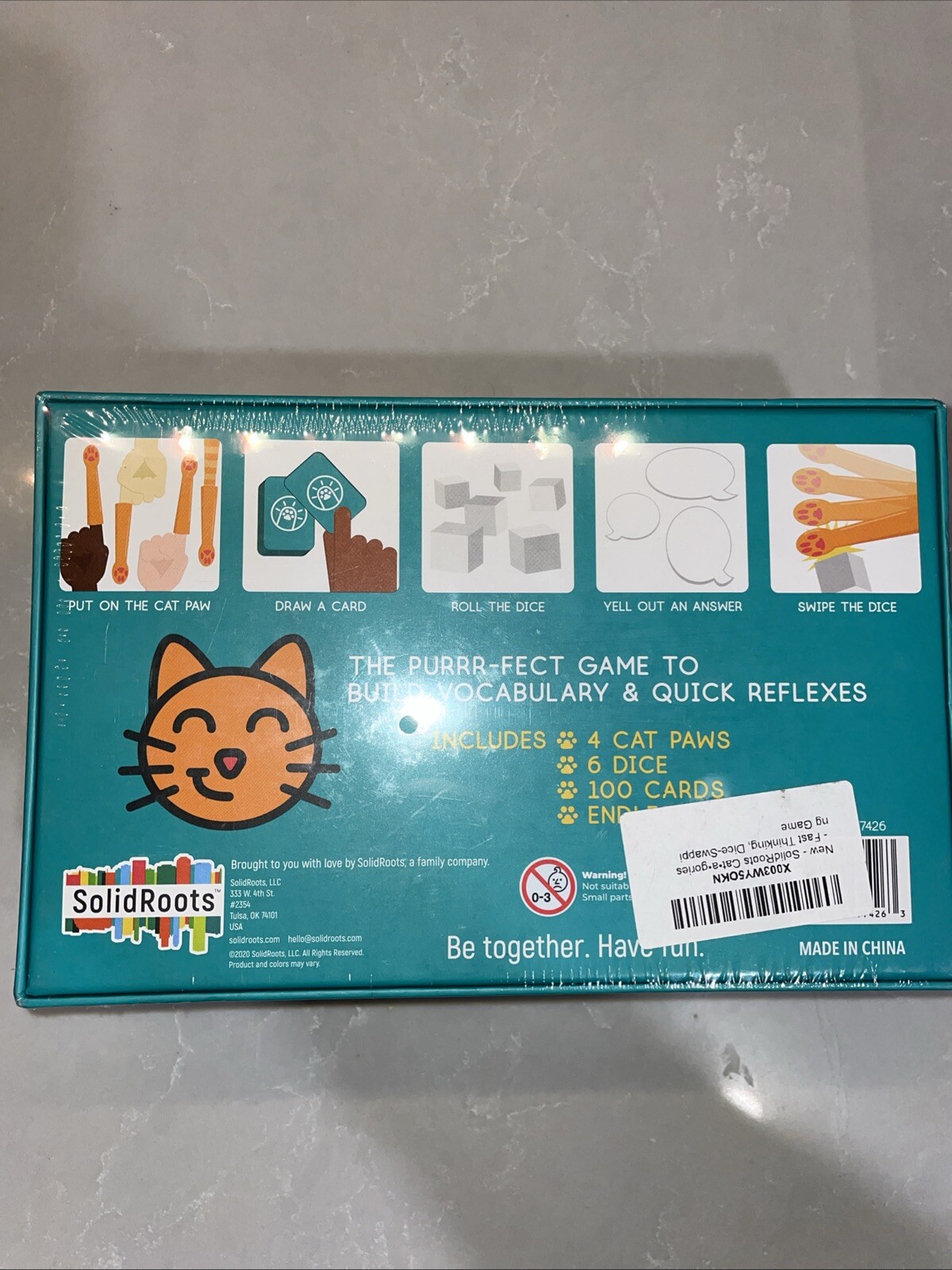 Cat-a-gories Game Ages 6 & Up