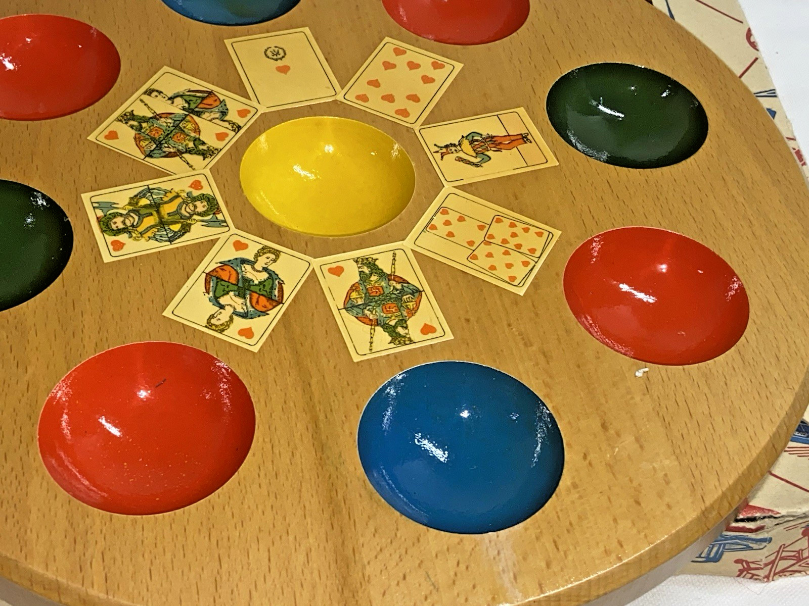Vintage Kibel 1950’s Poch Pochen Pochspiel Wooden Game Board W. Germany W/Box