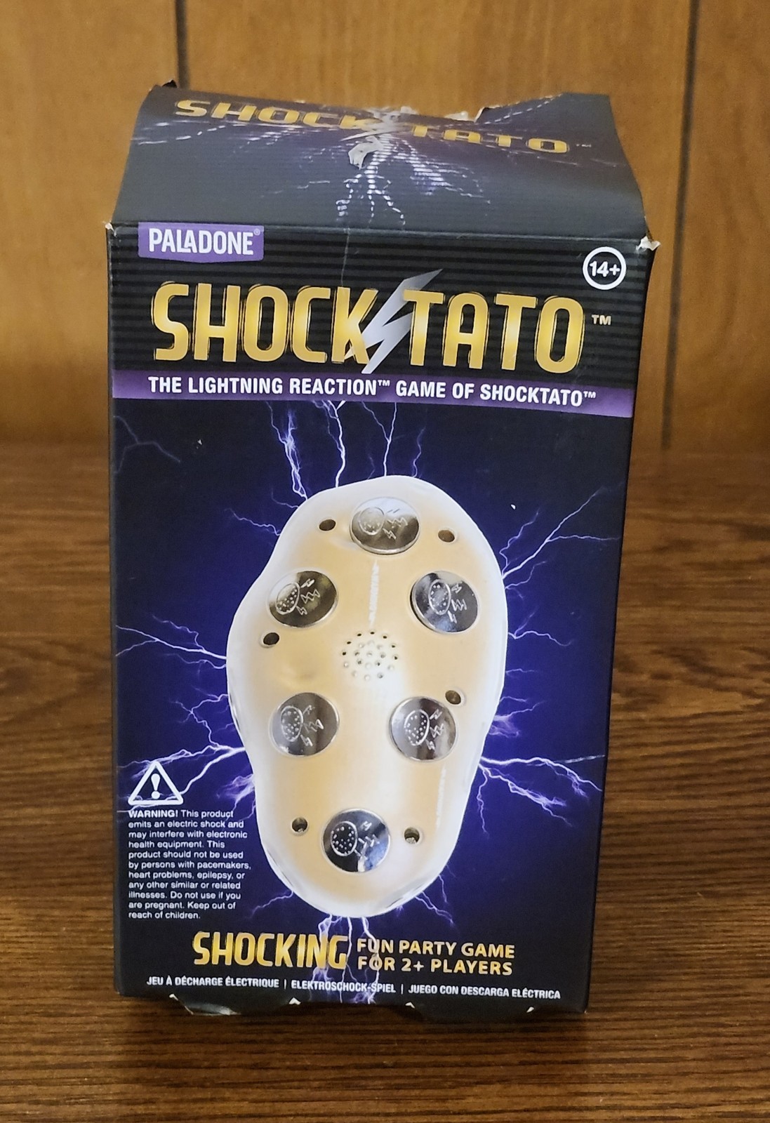 Rare Paladone Shocktato The Lighting Reaction Game 2+Players 14+ W/ Instructions