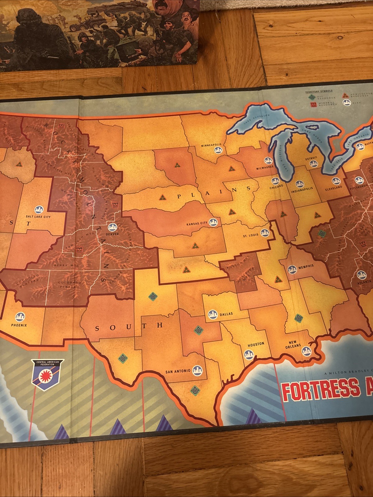 Vintage 1986 Fortress America Game Board Game Milton Bradley Complete GAMEMASTER