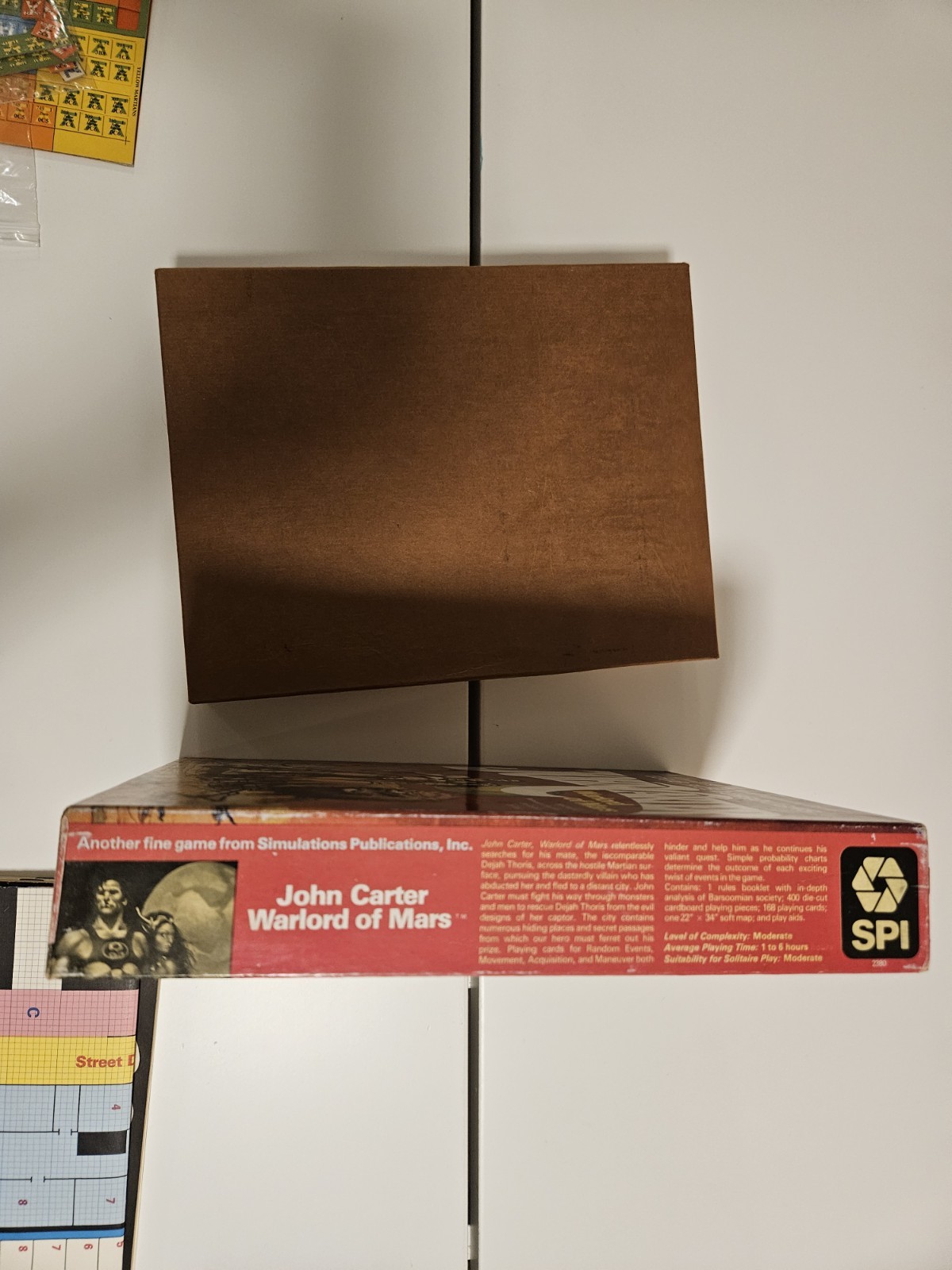 SPI Wargame John Carter – Warlord of Mars Bright Box, Unpunched cards Crisp Book