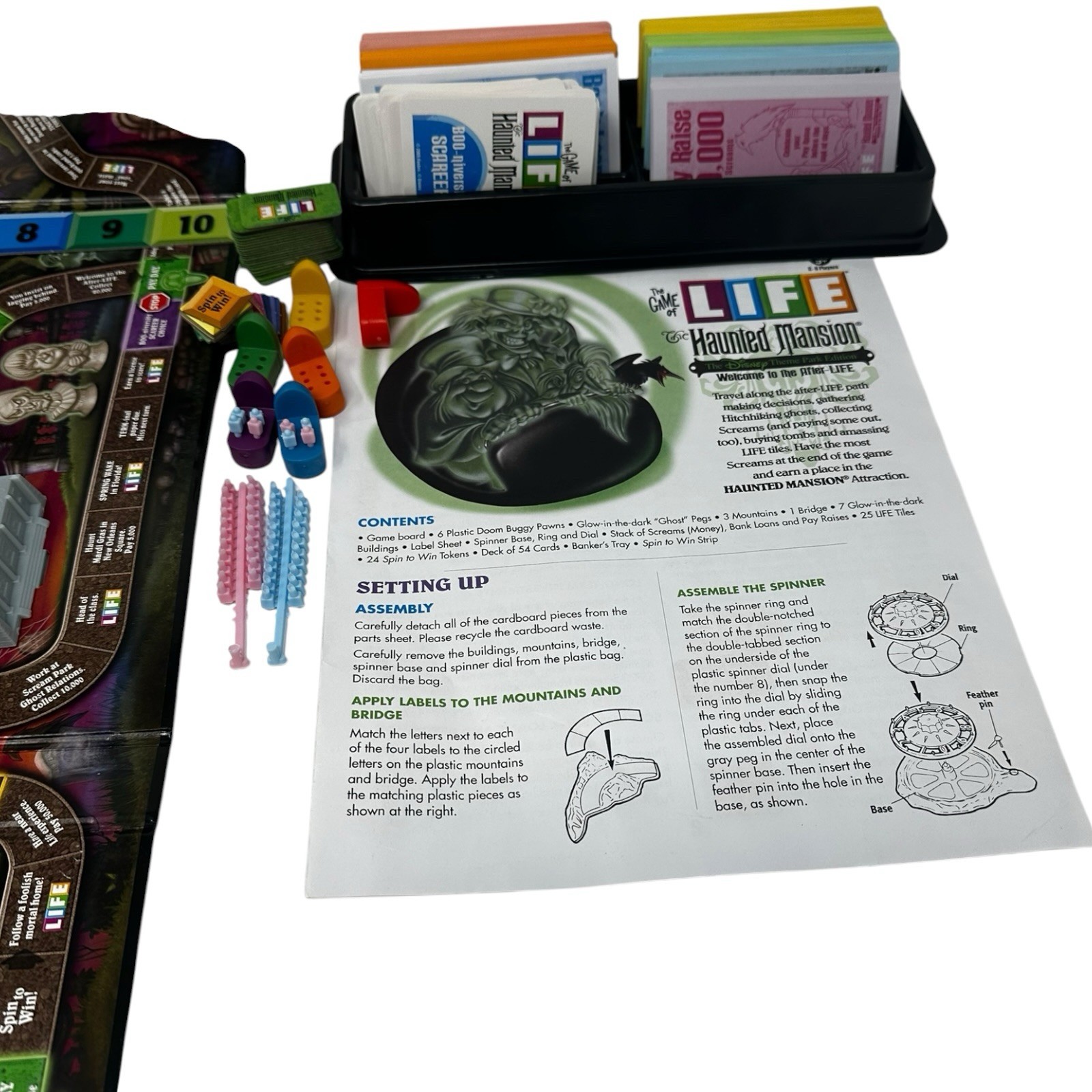 Life The Haunted Mansion Board Game Welcome To The After Life 2009 USAopoly