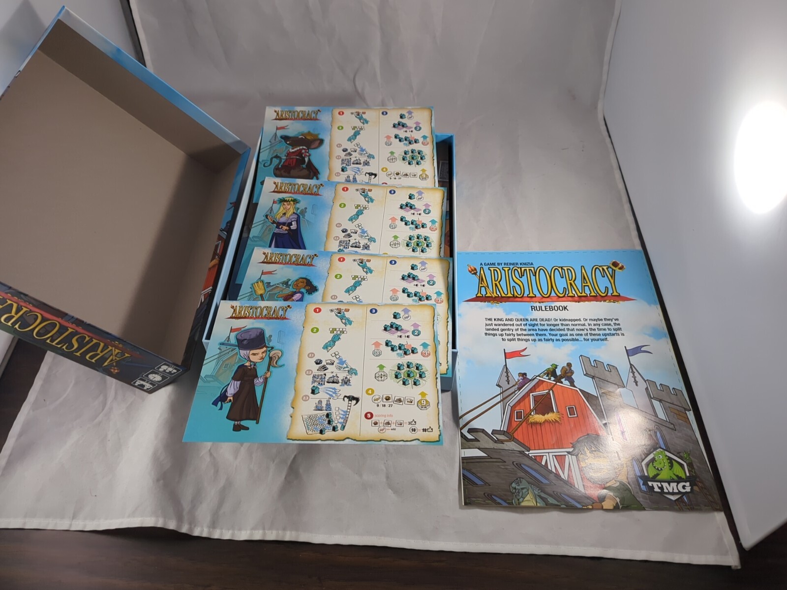 Reiner Knizia’s ARISTOCRACY Board Game 100% Complete VGC TMG 2019 Complete