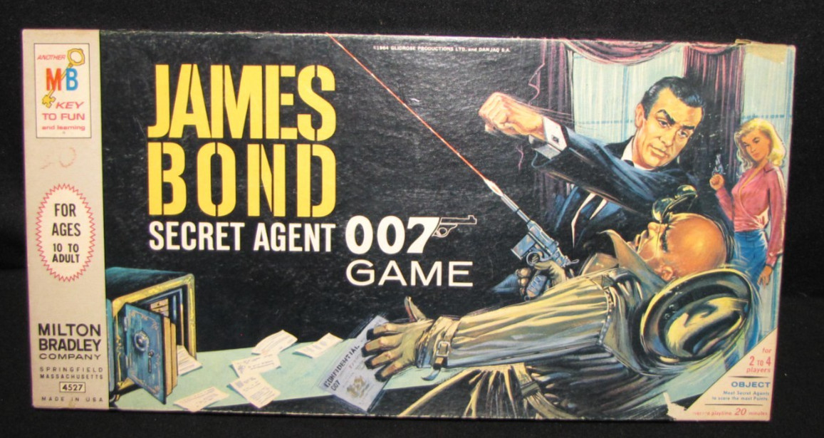 James Bond-Secret Agent 007 Game; 1964 Milton Bradley, Sean Connery Version