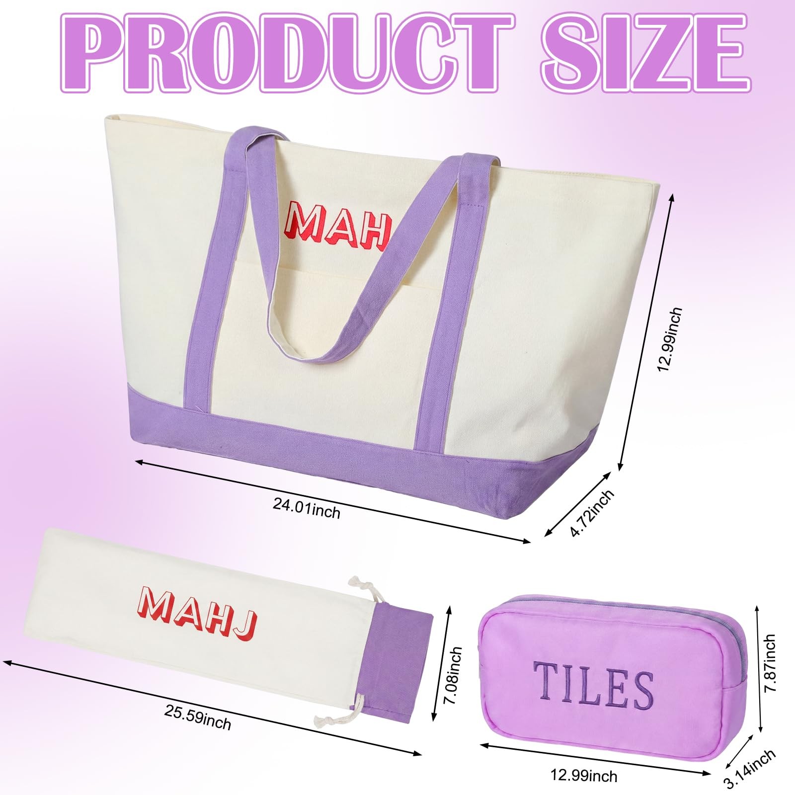 Ceenna American Mahjong Tile Set, 166 Tiles, 4 All-in-one Rack/Pushers, Compl…
