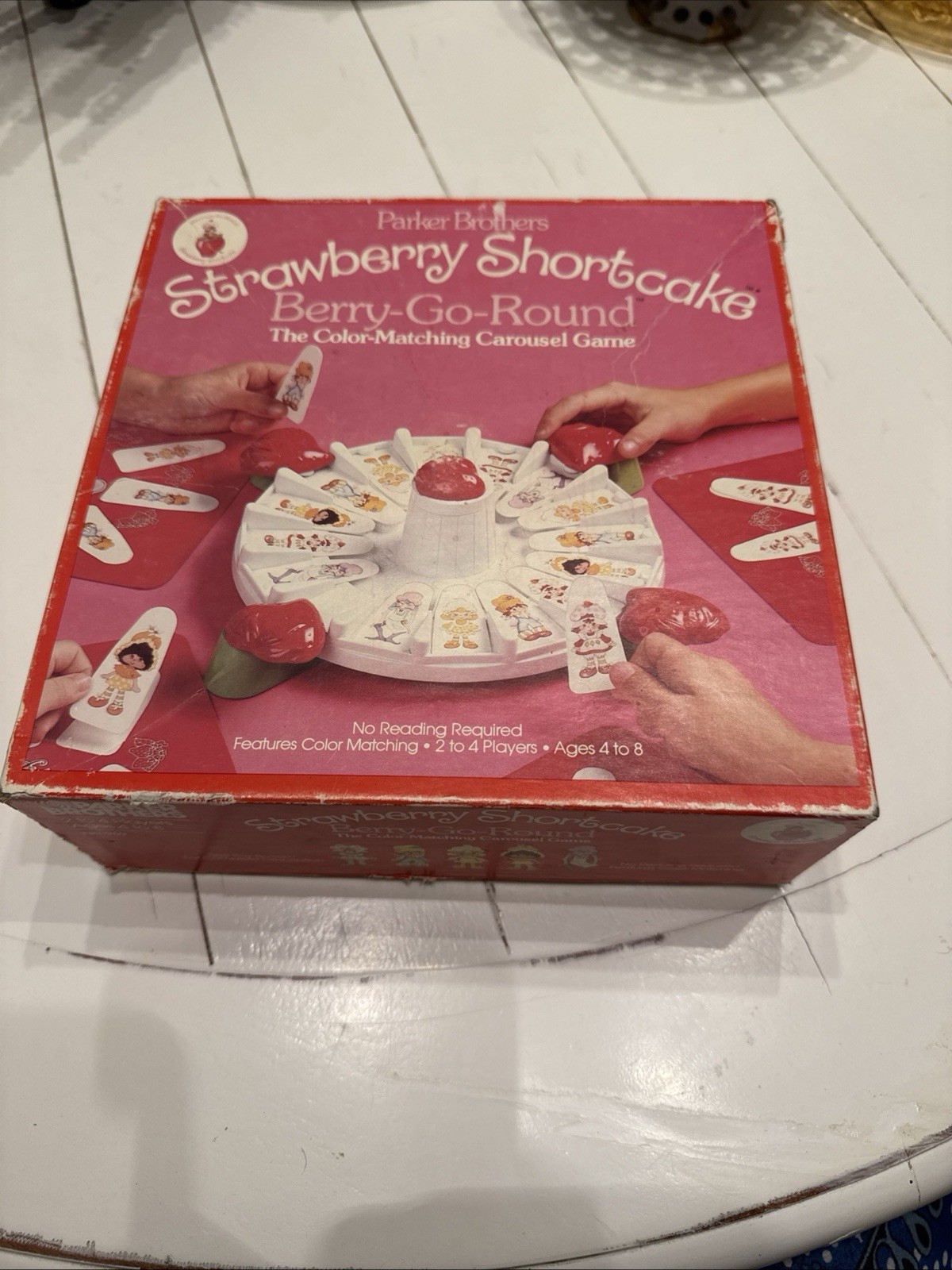 Vintage 1981 Strawberry Shortcake Berry Go Round Game Parker Brothers Incomplete