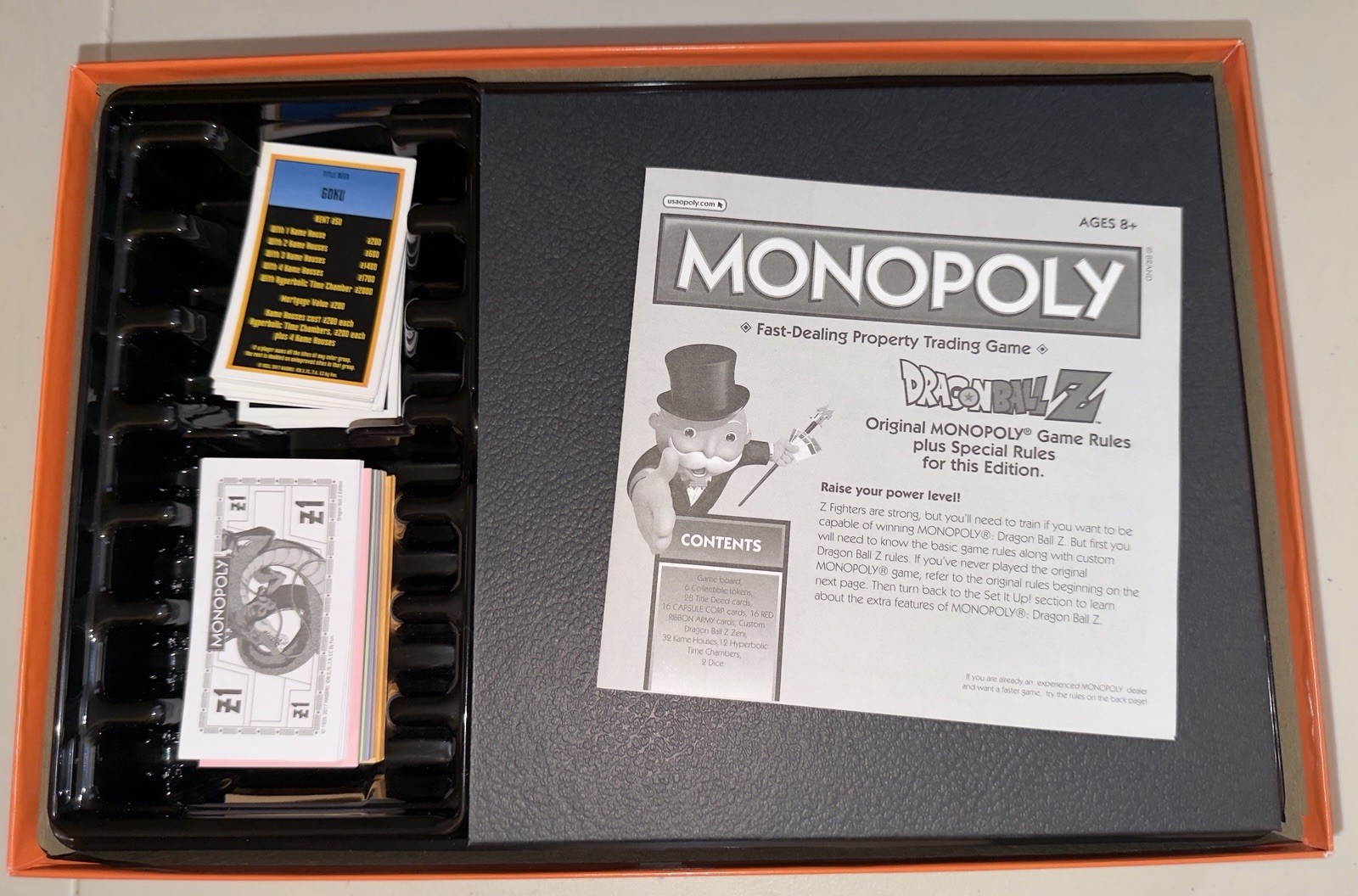 Dragon Ball Z Monopoly Anime Set Complete In Box Board Game 2017