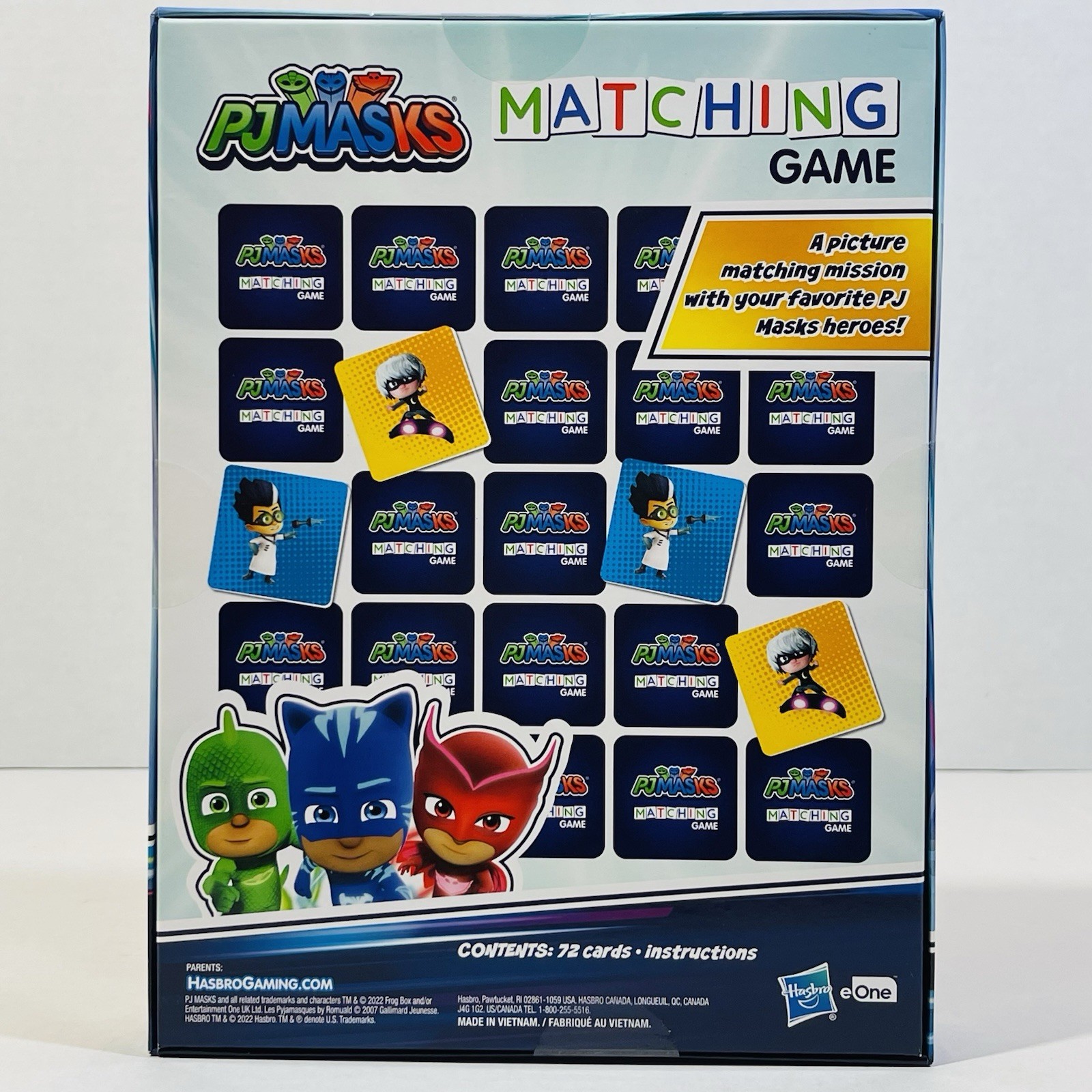 New In Box Hasbro PJ Mask Matching Board Game