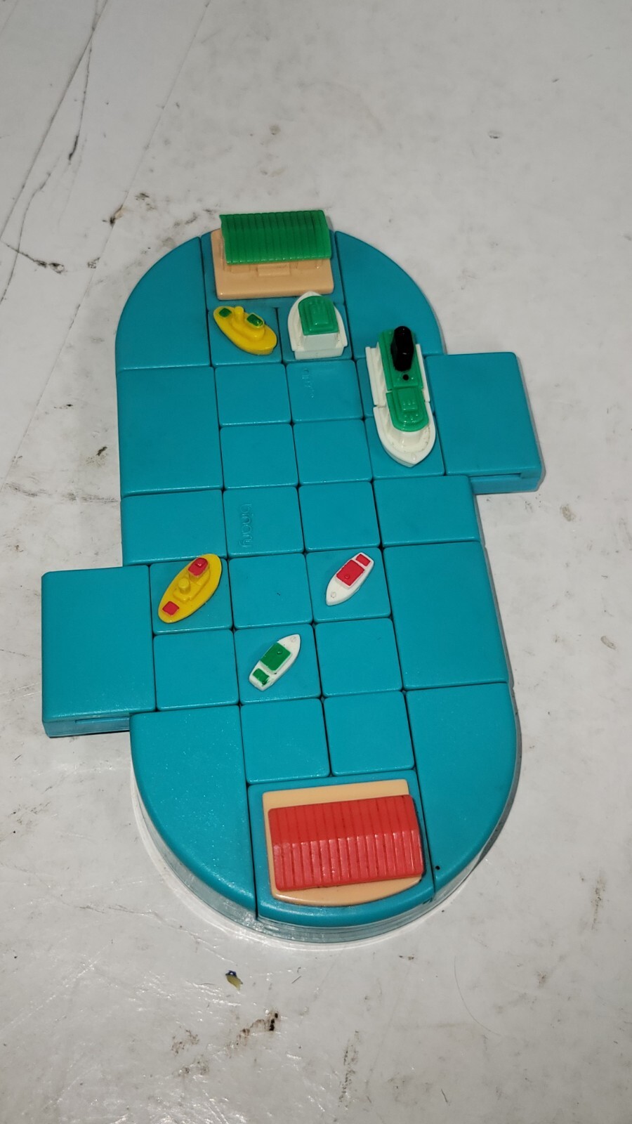 Vintage 1997 Binary Arts Port To Port Shifting Tile Puzzle Toy Pre-owned