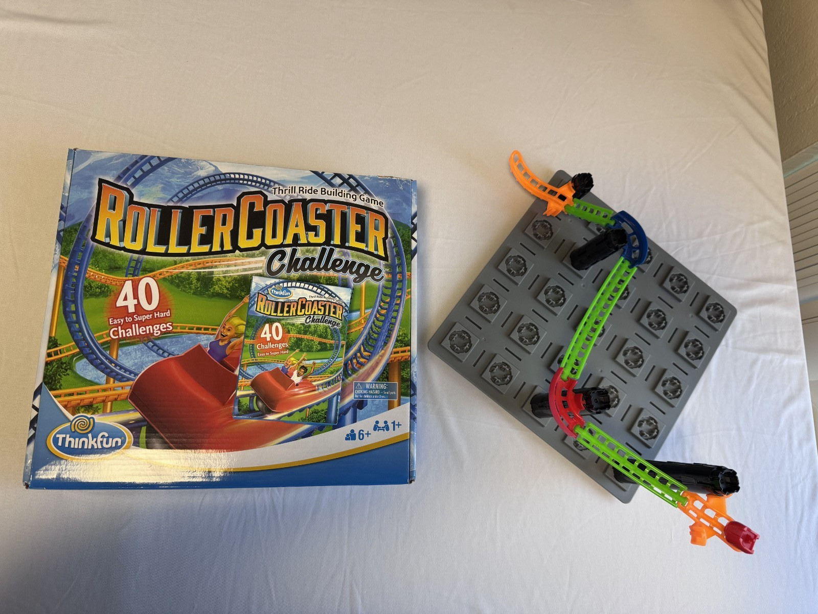 ThinkFun Roller Coaster Challenge Logic Board Game Stem Complete Set